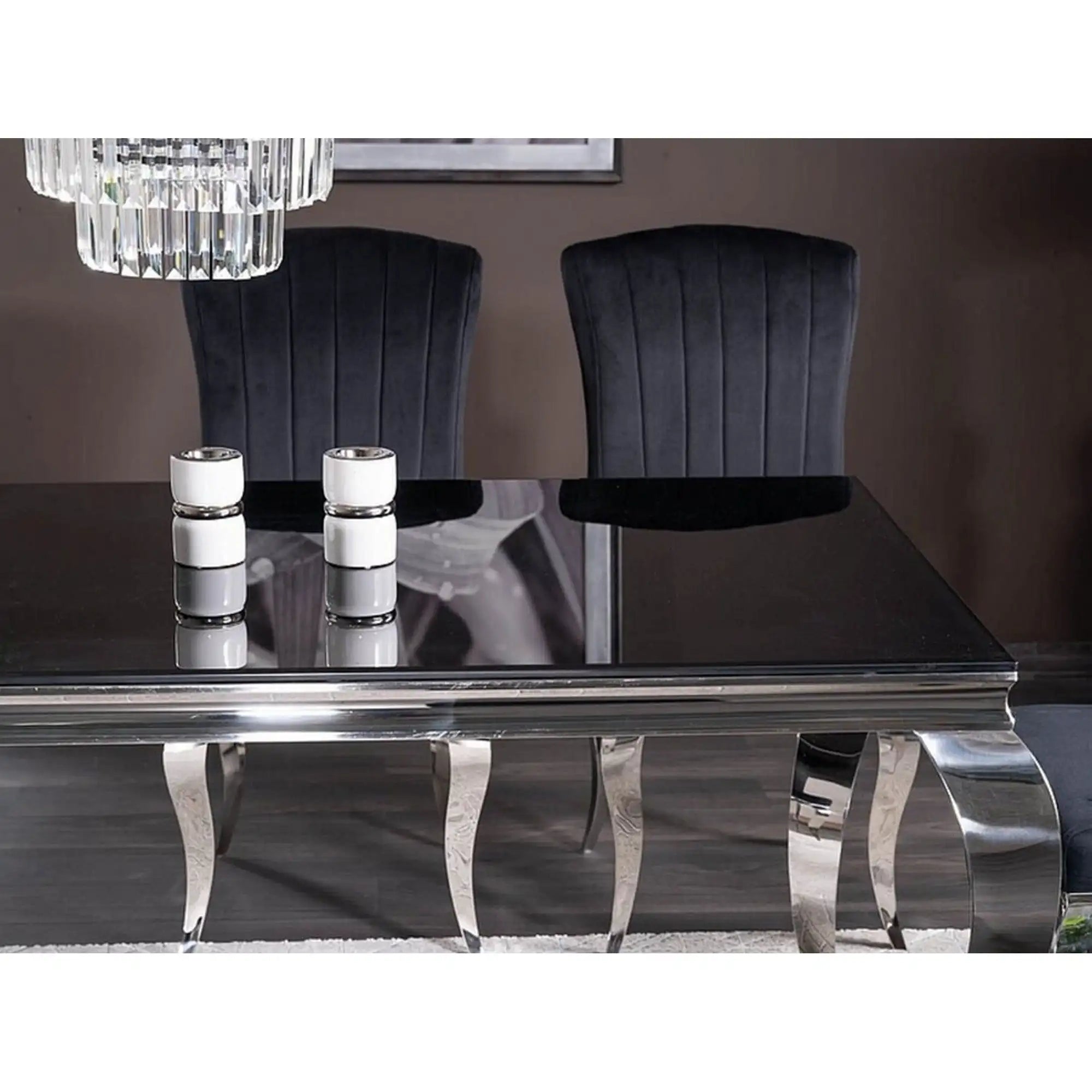 Masa DETROIT OCN-39407, negru/crom