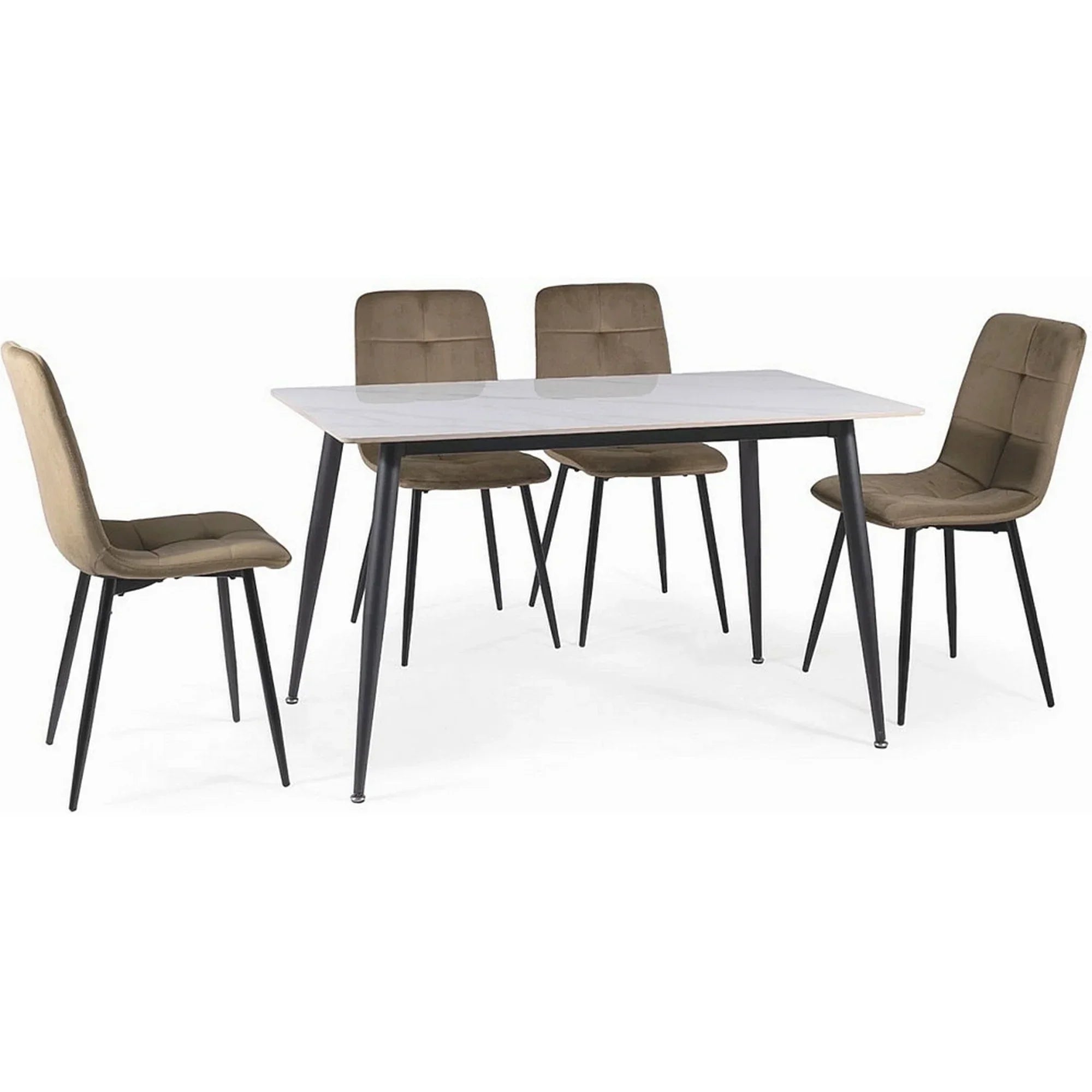 Masa DETROIT OCN-39417, alb/negru