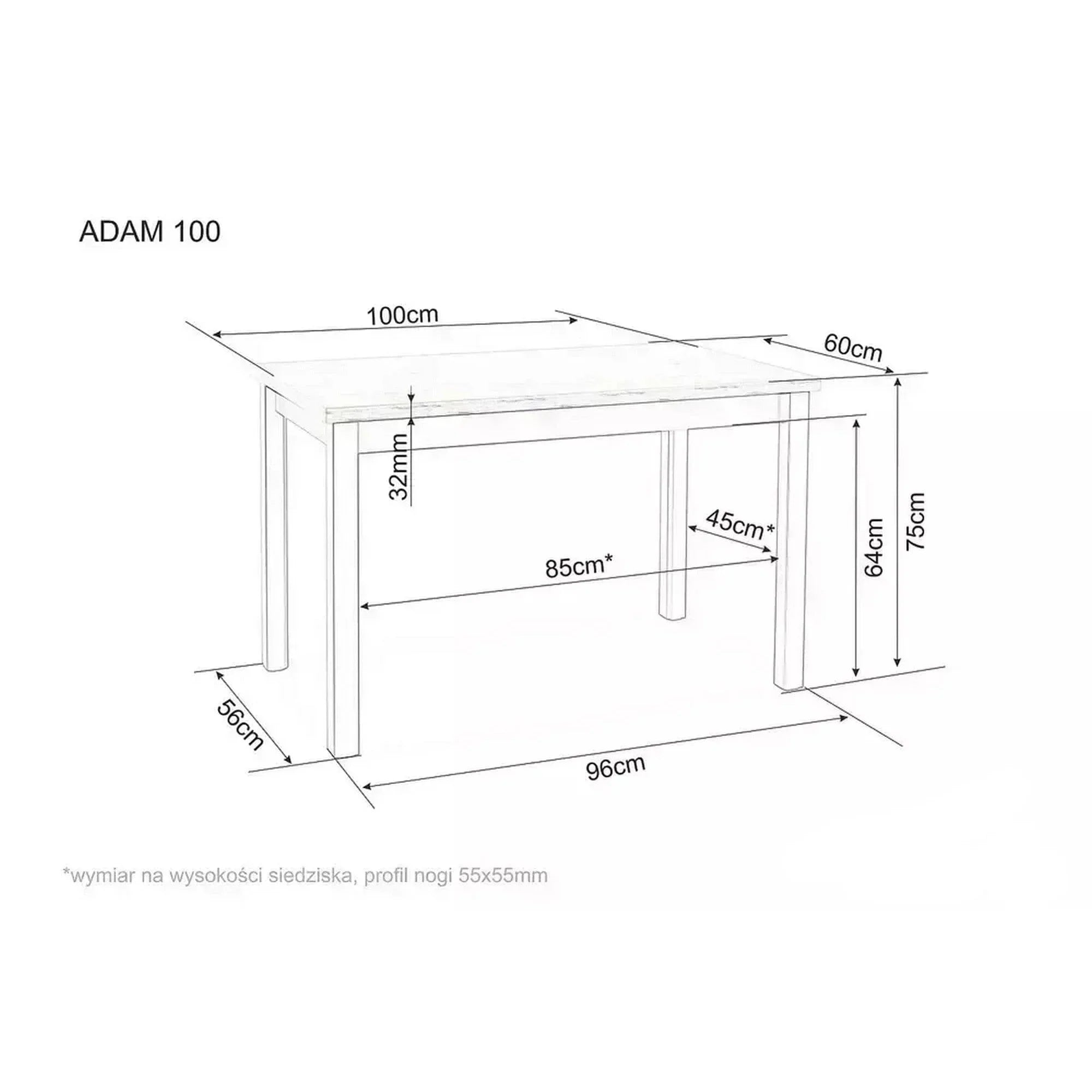 Masa DETROIT OCN-39536, casmir/stejar