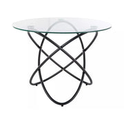 Masa DETROIT OCN-39551, transparent/negru