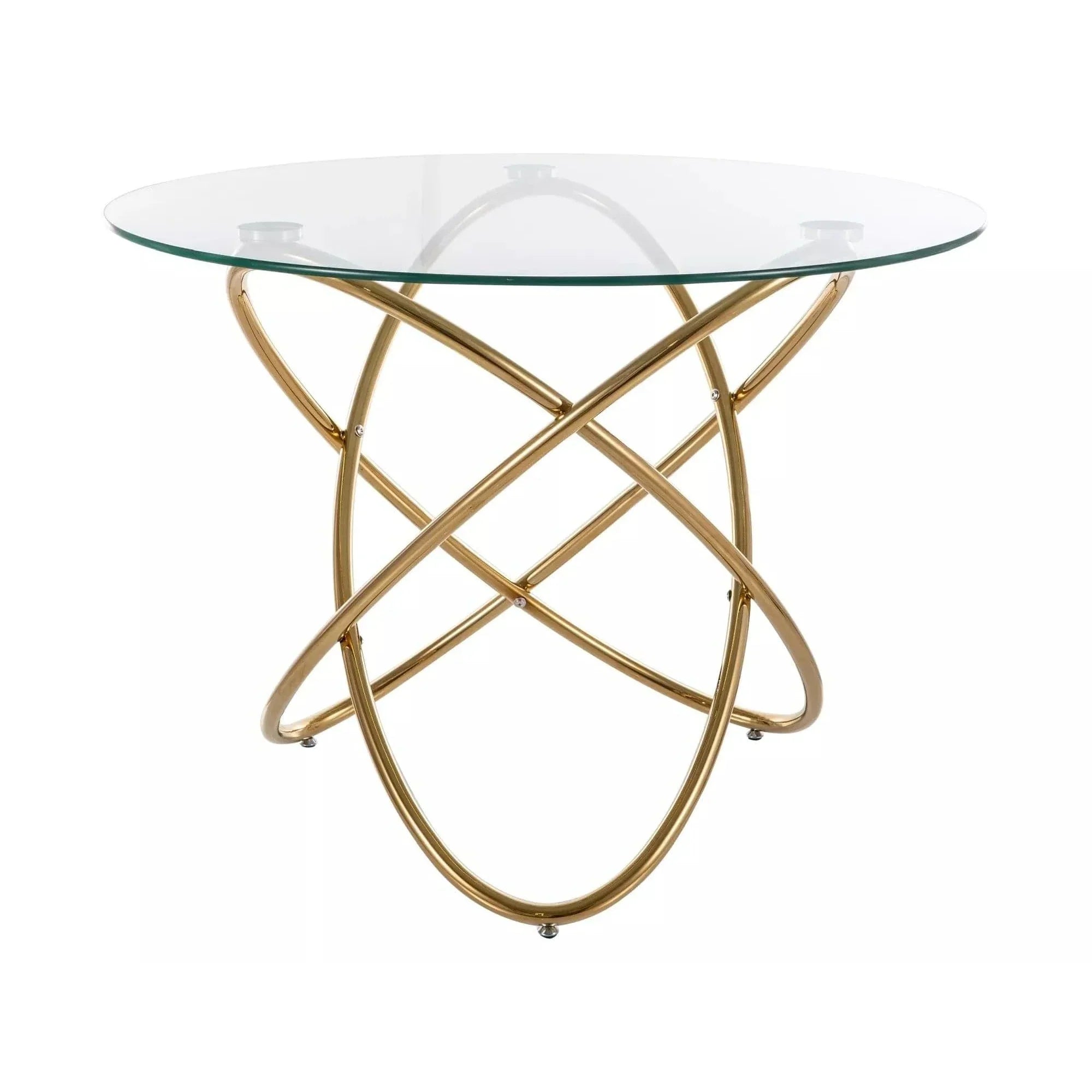 Masa DETROIT OCN-39560, transparent/auriu