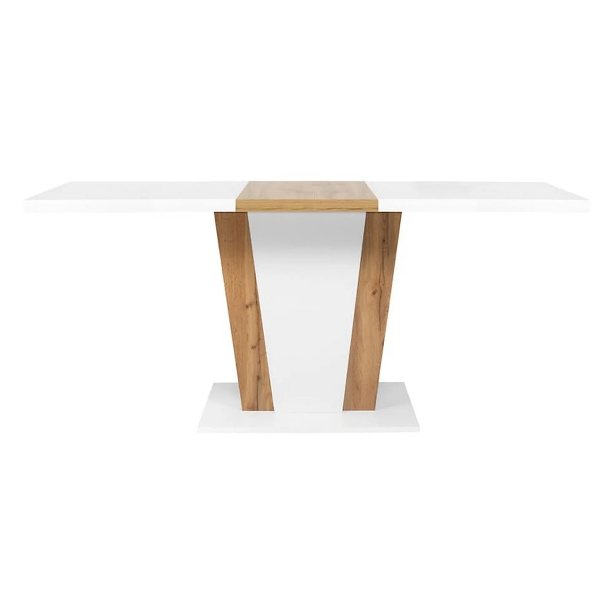 Masa extensibila BERGEN OCN-29125, alb/stejar wotan