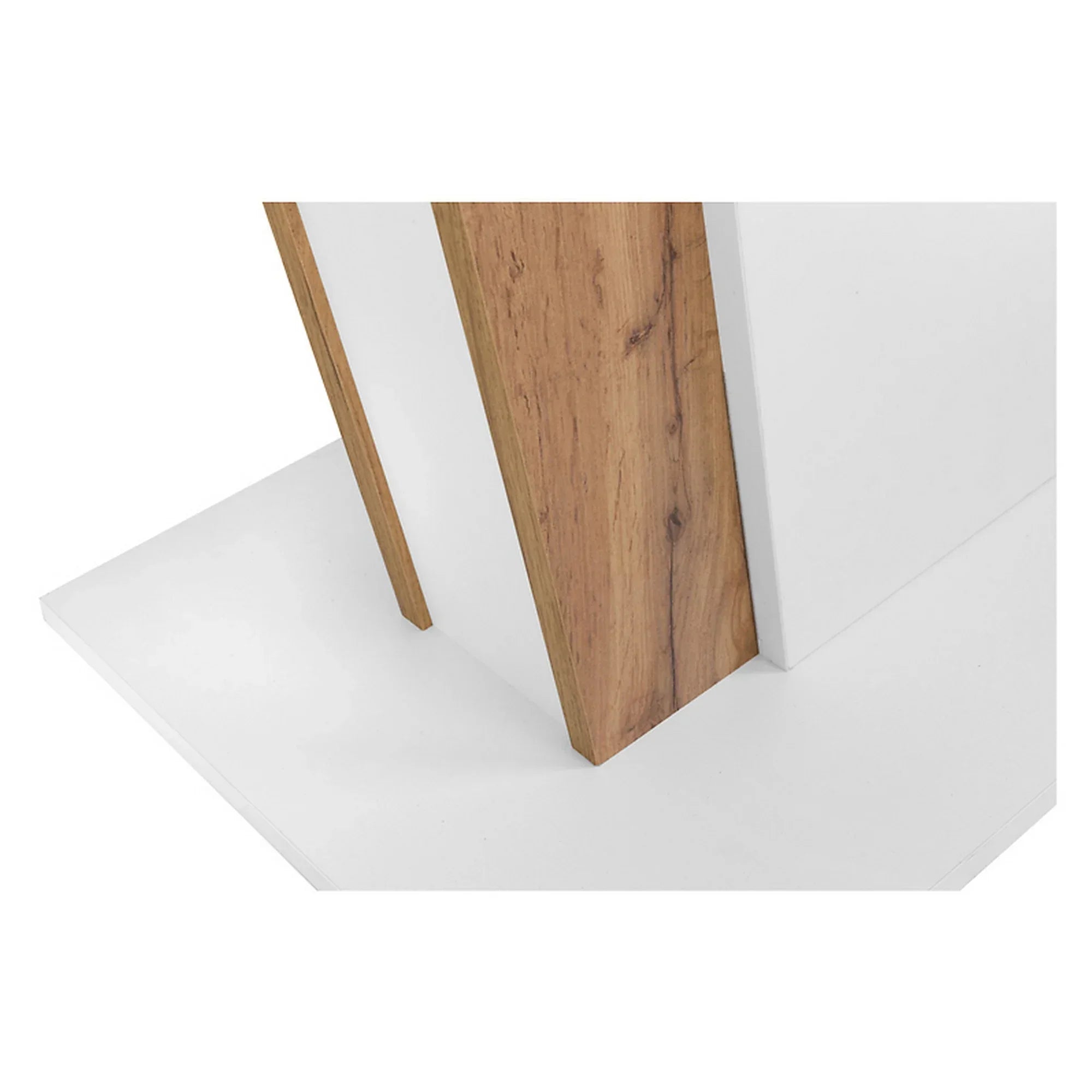 Masa extensibila BERGEN OCN-29125, alb/stejar wotan