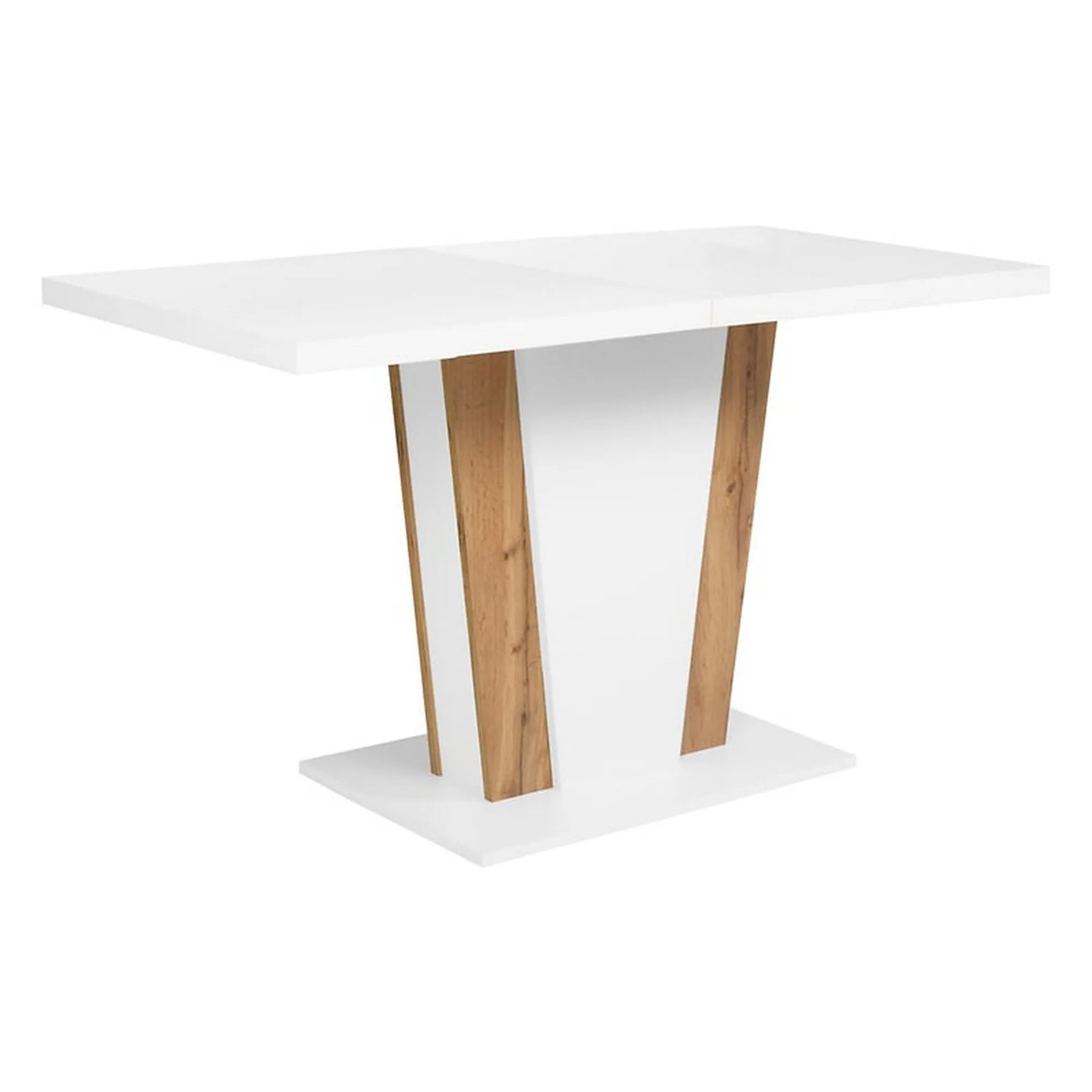 Masa extensibila BERGEN OCN-29125, alb/stejar wotan