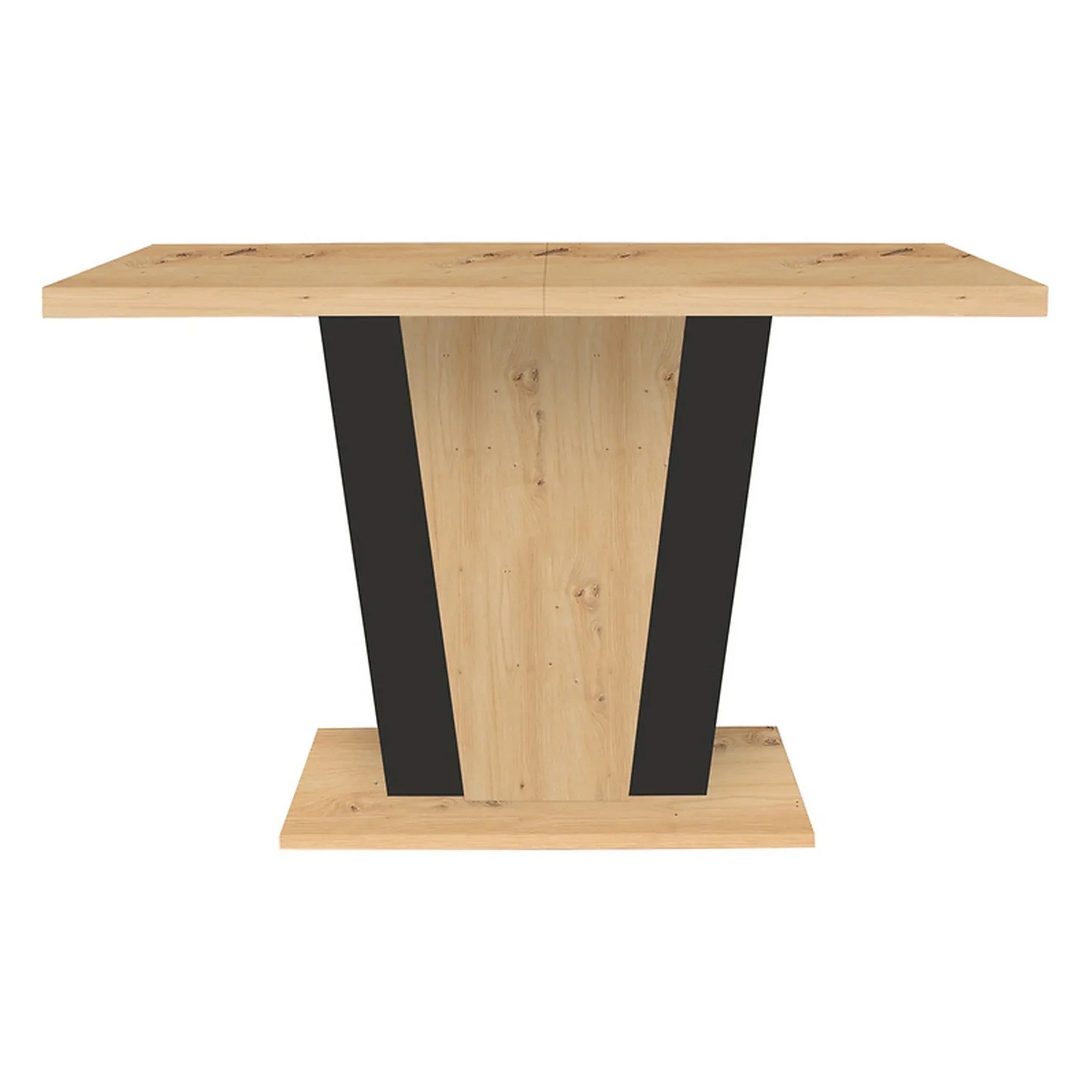 Masa extensibila BERGEN OCN-29126, stejar artisan/negru