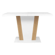 Masa extensibila BERGEN OCN-29127, alb/stejar artisan