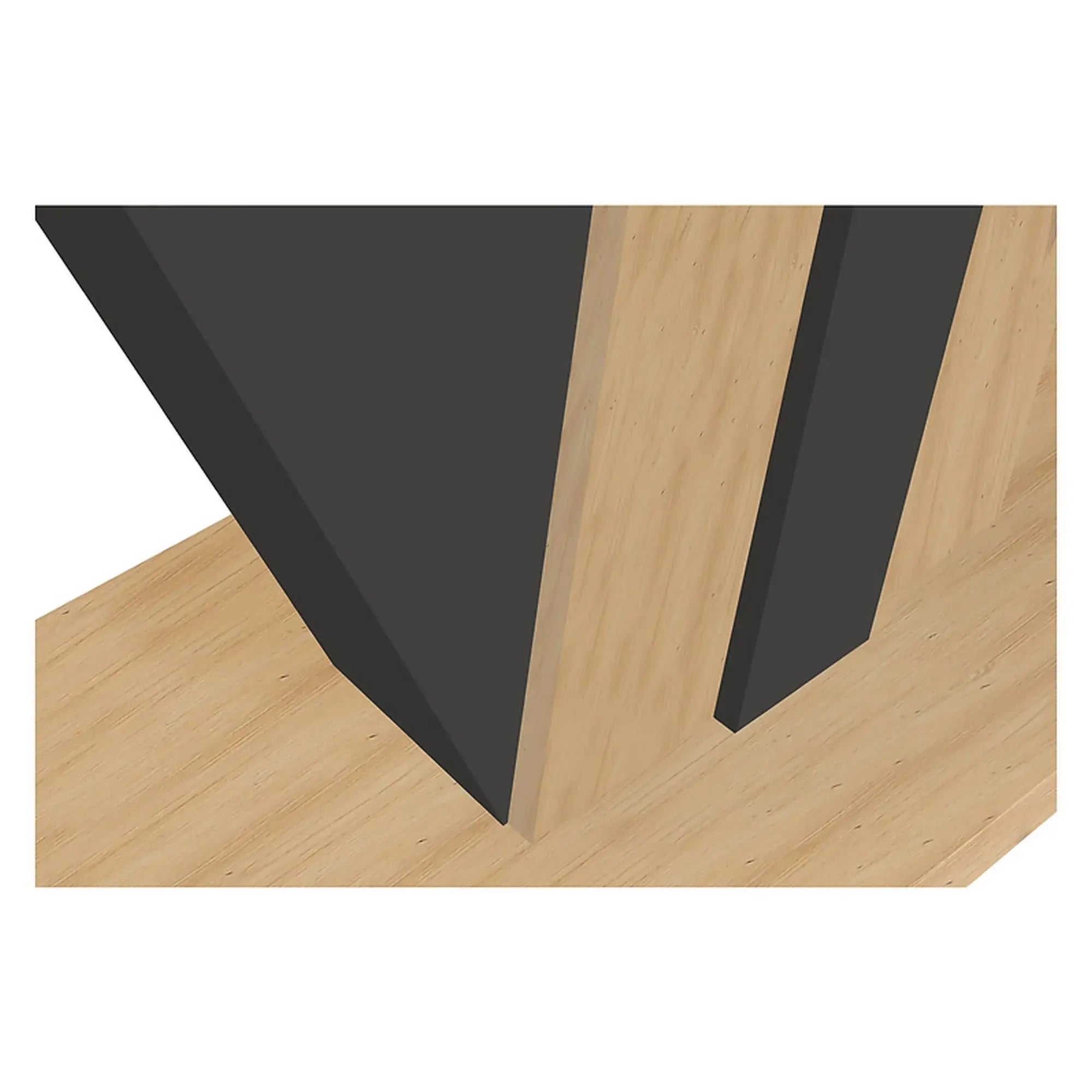 Masa extensibila BERGEN OCN-29131, stejar artisan/negru