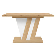 Masa extensibila BERGEN OCN-29132, stejar artisan/alb