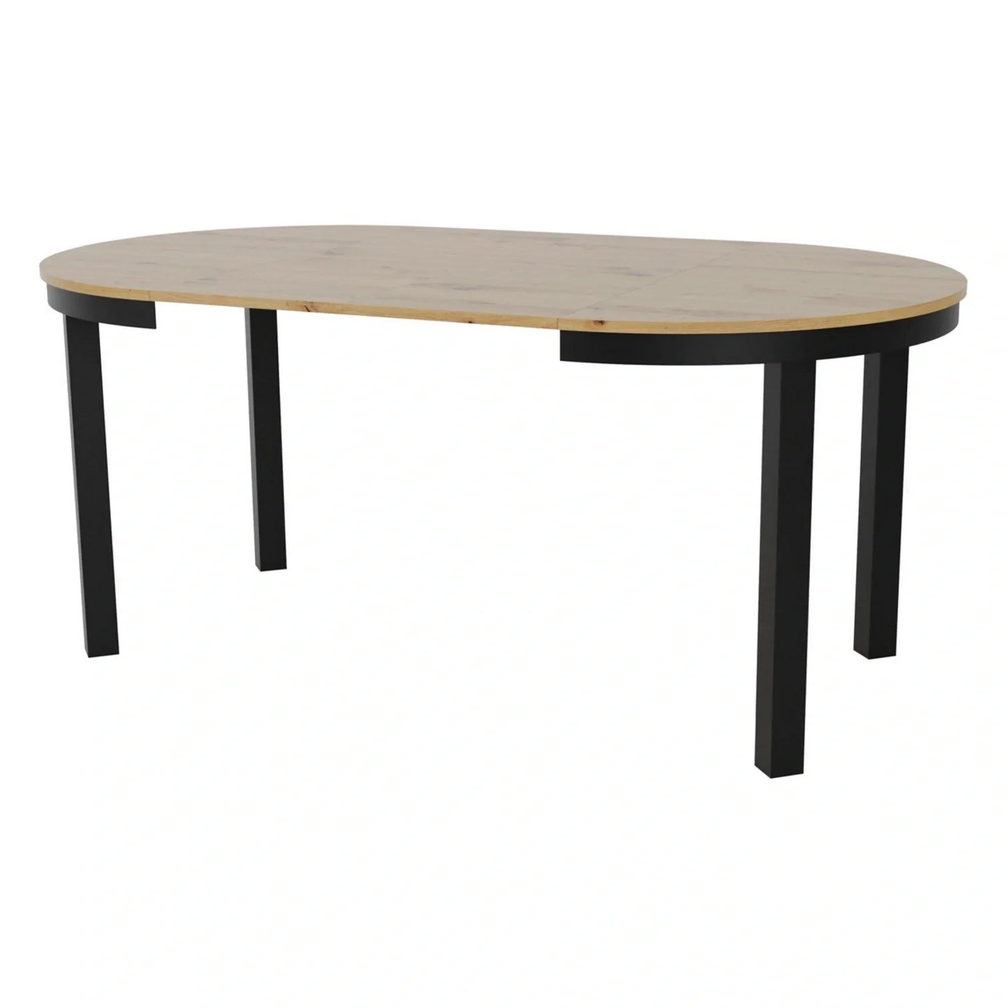 Masa extensibila BERGEN OCN-29137, stejar artisan/negru