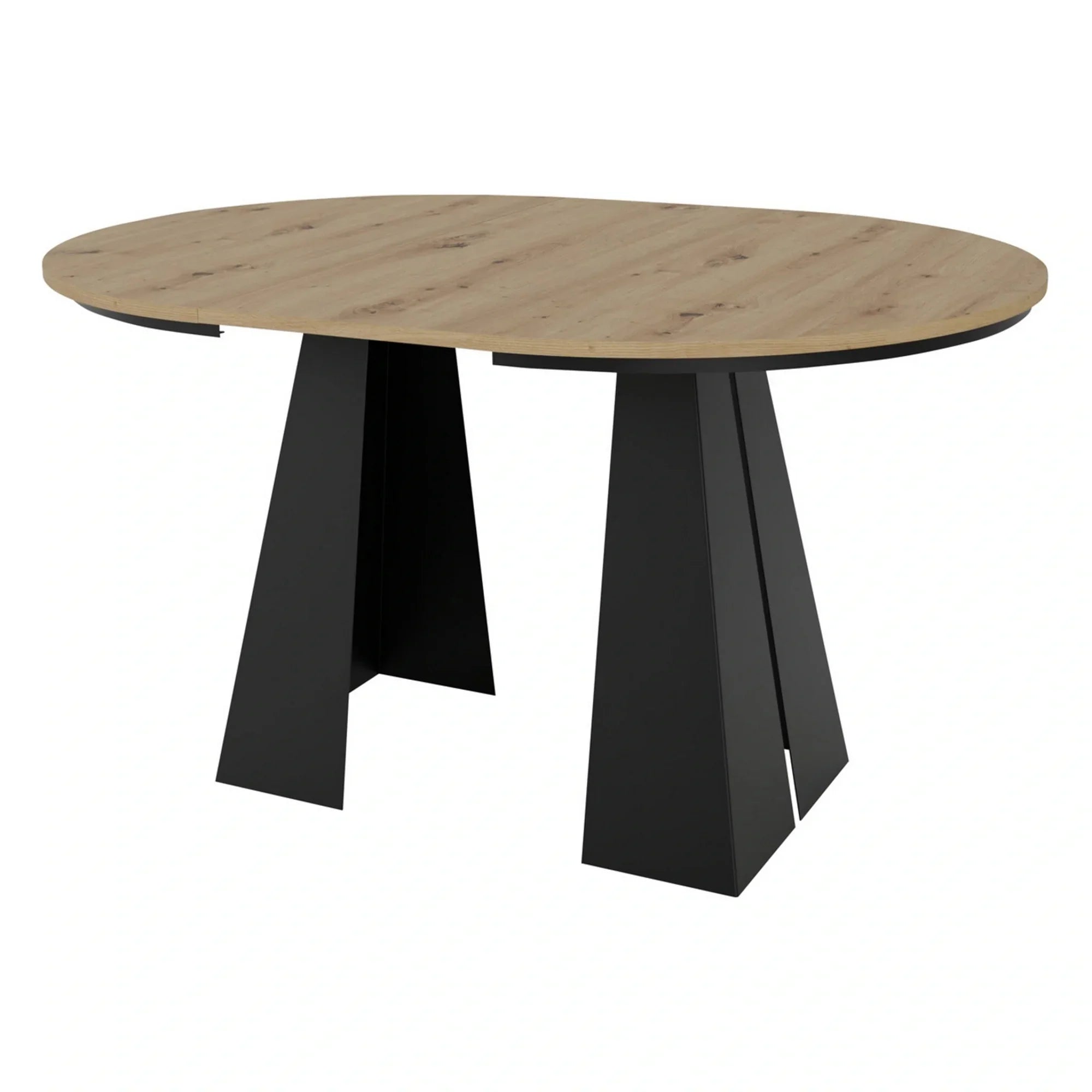 Masa extensibila BERGEN OCN-29139, stejar artisan/negru