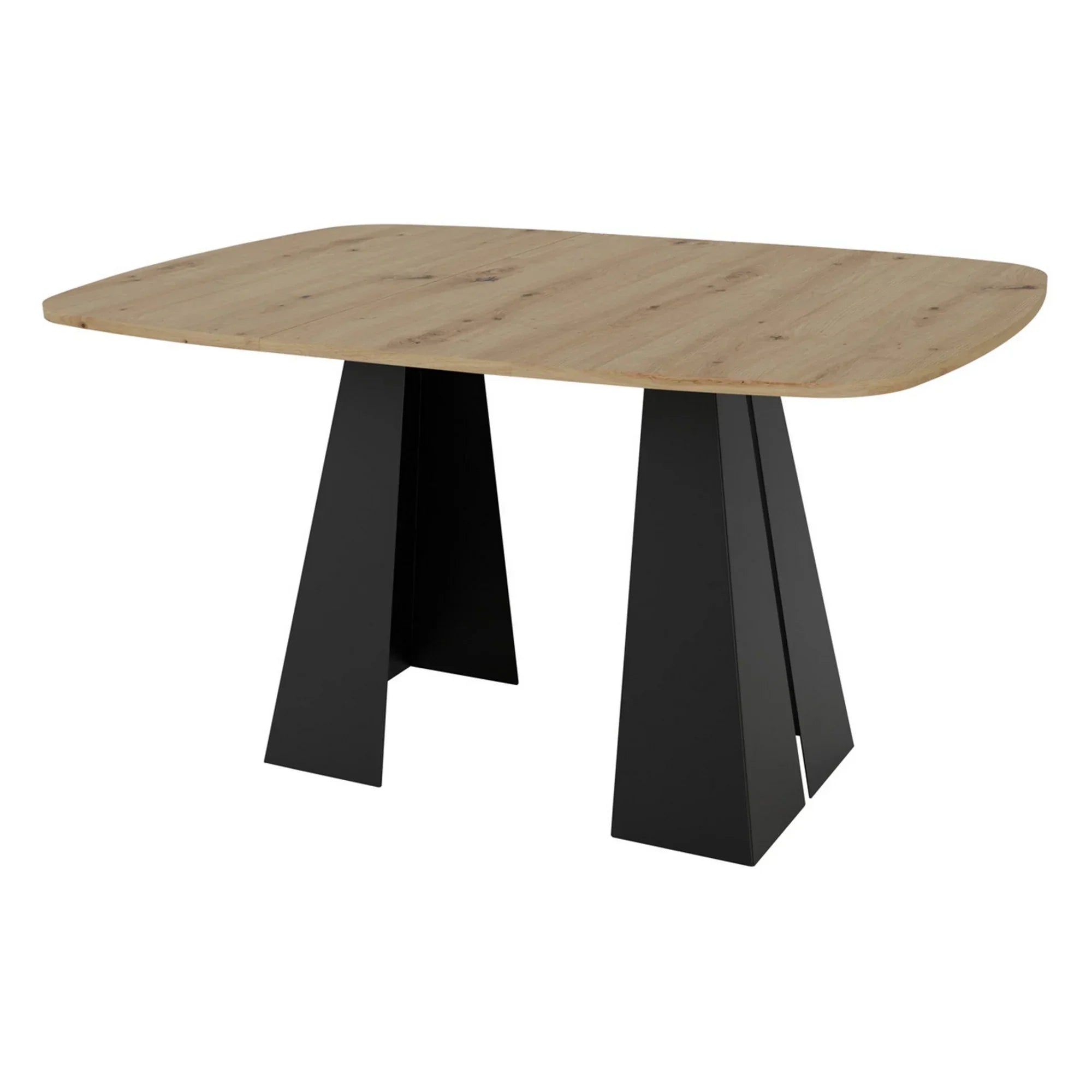 Masa extensibila BERGEN OCN-29140, stejar artisan/negru