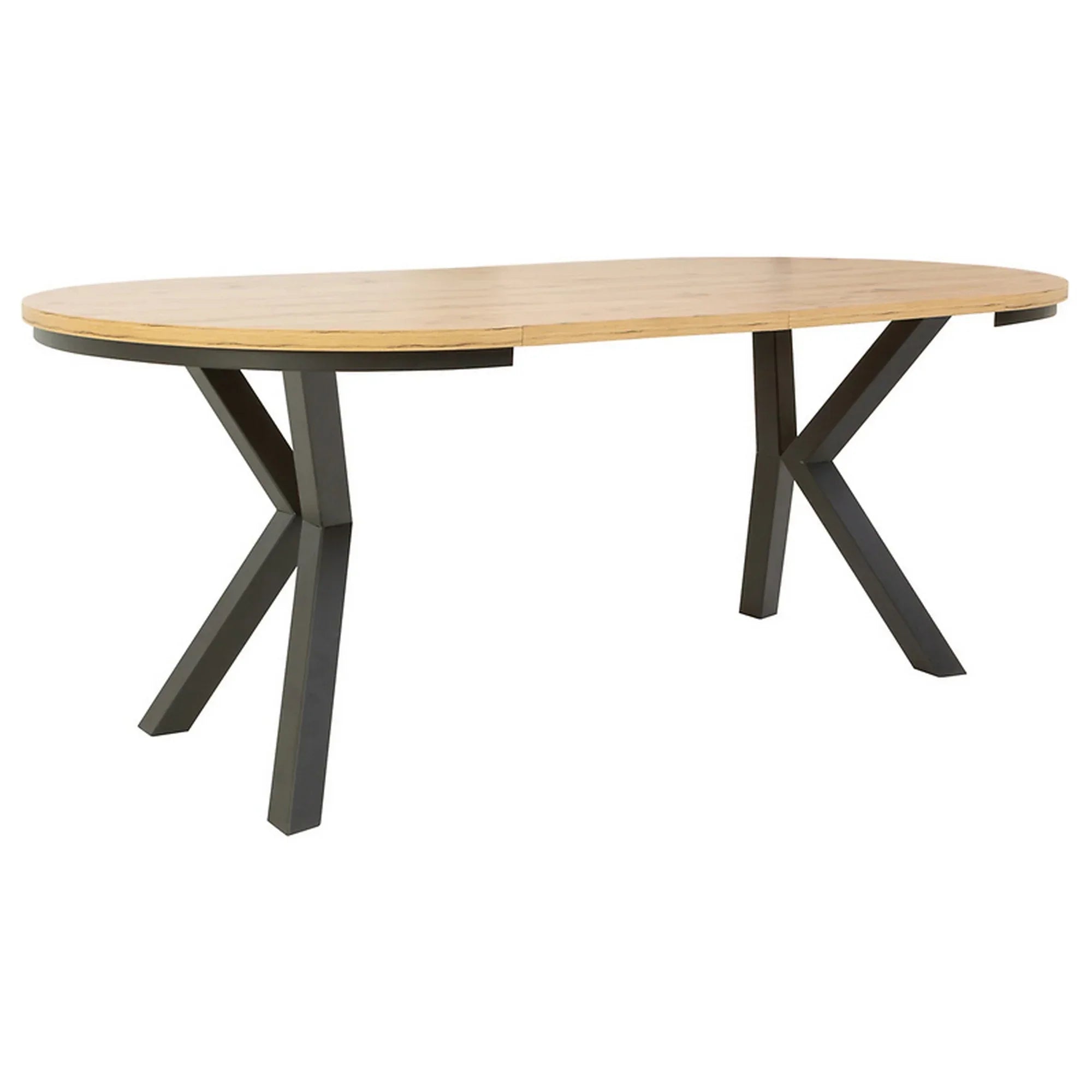 Masa extensibila BERGEN OCN-29148, stejar artisan/negru