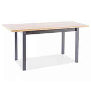 Masa extensibila DETROIT OCN-39318, stejar artisan/negru