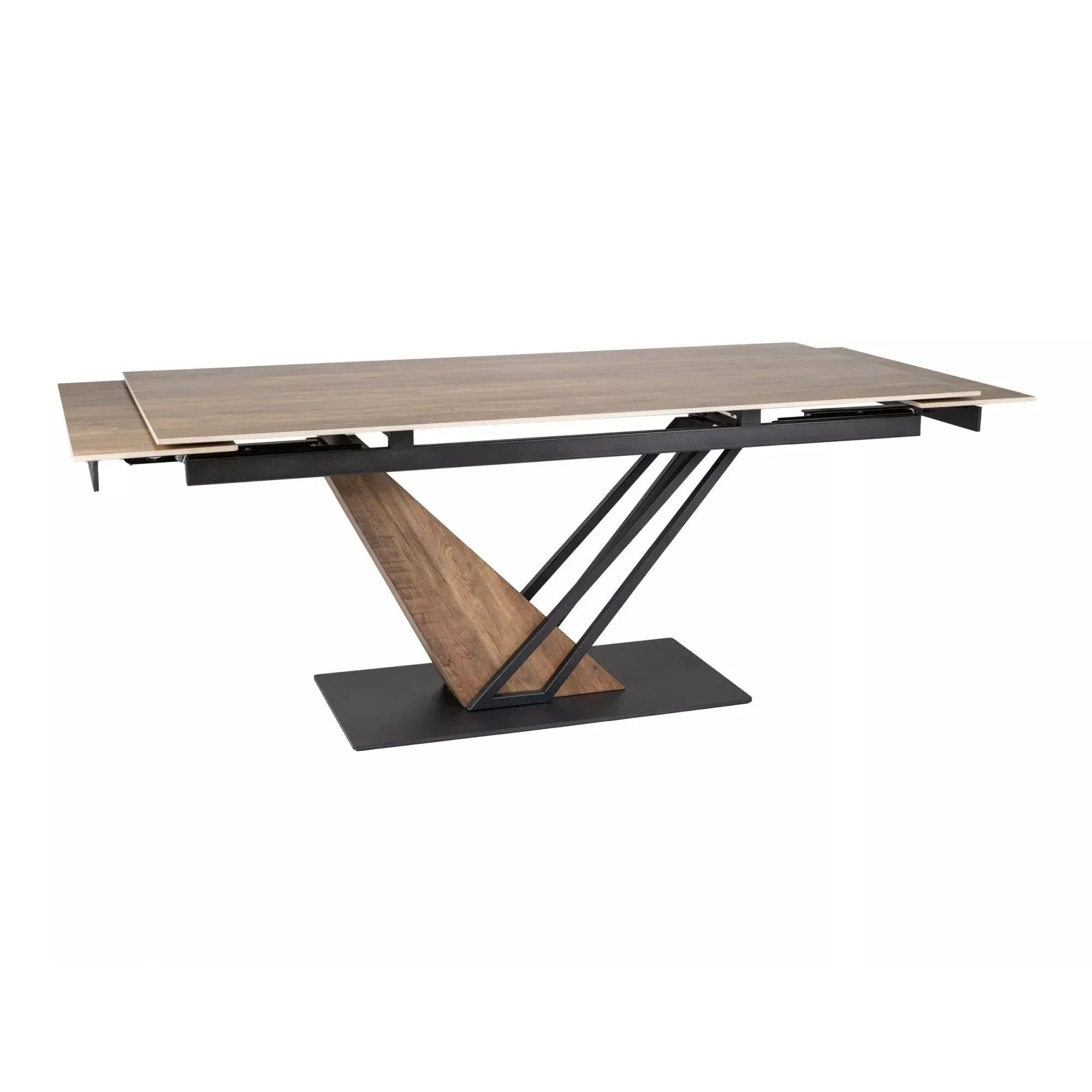 Masa extensibila DETROIT OCN-39329, stejar/negru