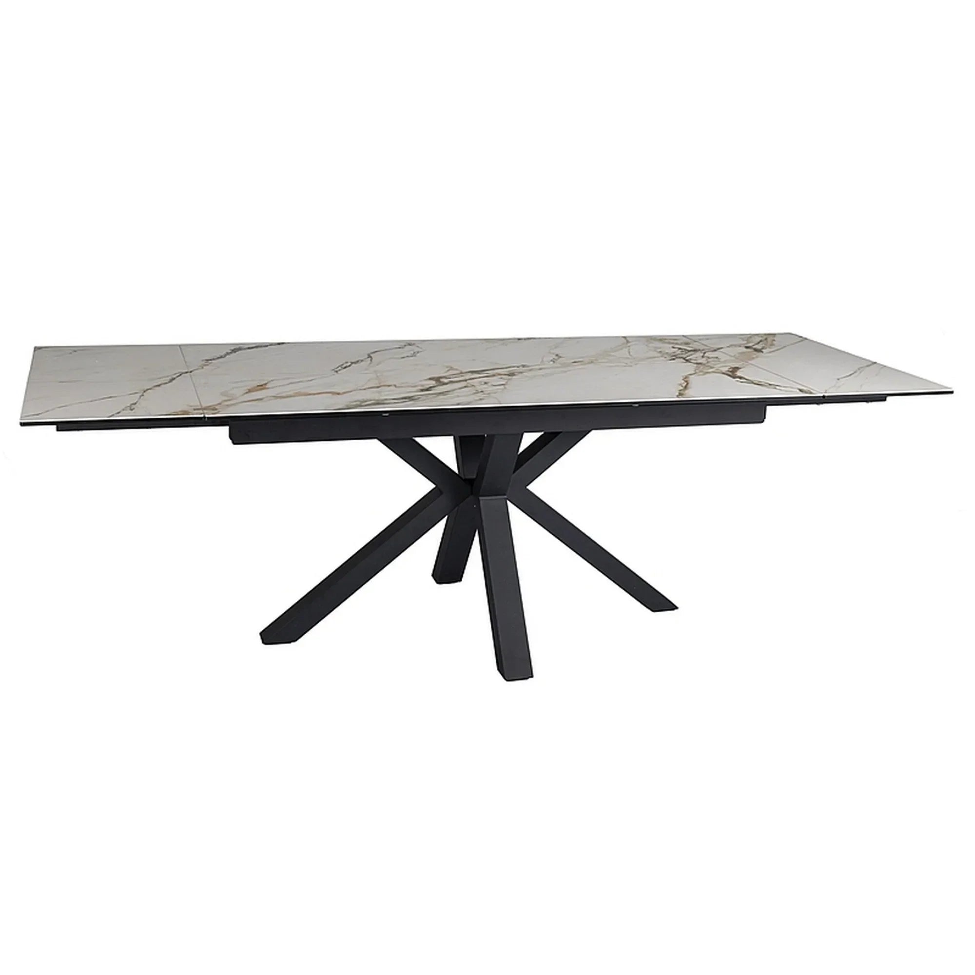 Masa extensibila DETROIT OCN-39370, alb/negru