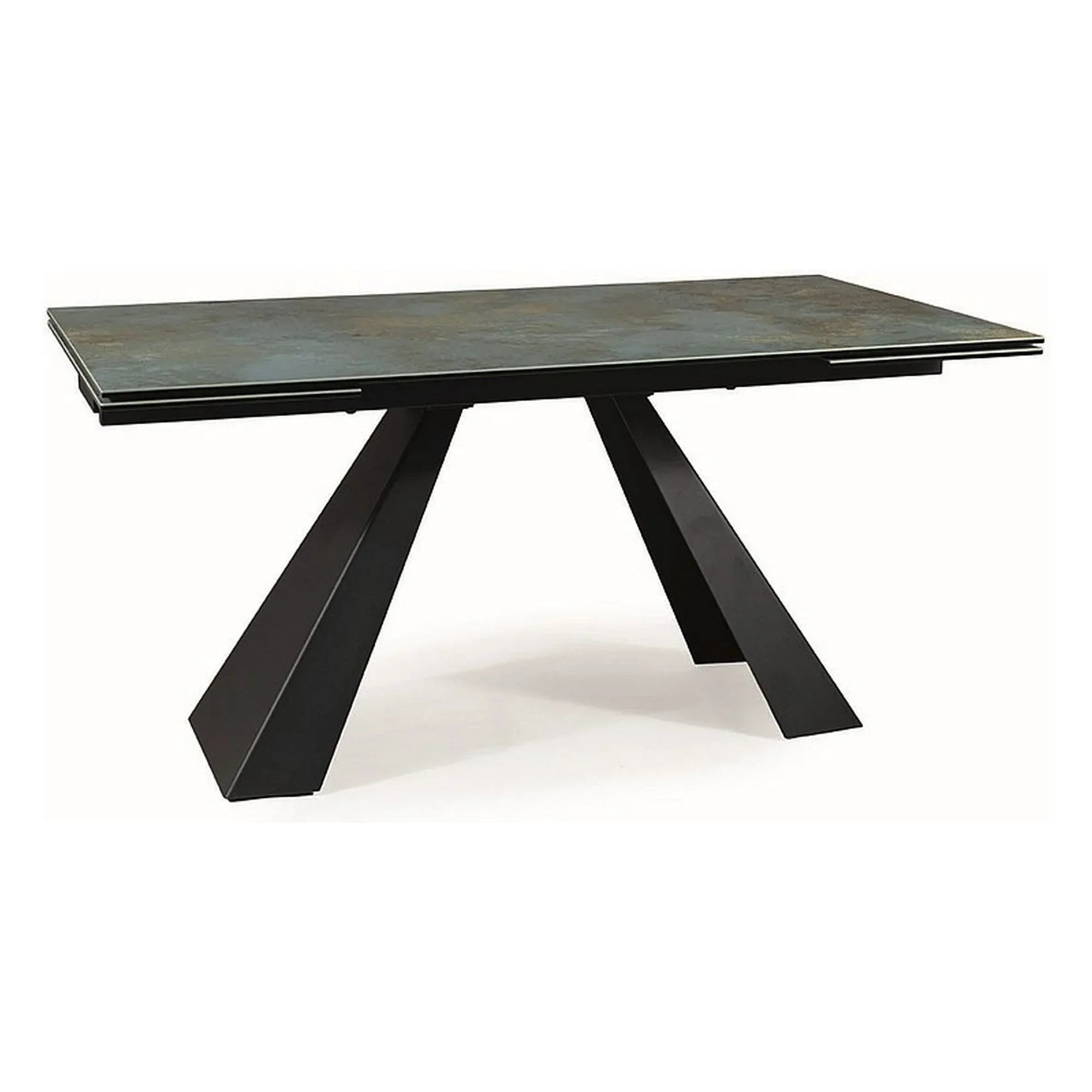 Masa extensibila DETROIT OCN-39618, turcoaz/negru mat