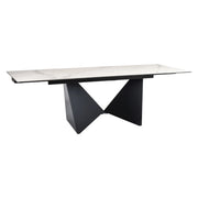 Masa extensibila DETROIT OCN-39632, alb/negru