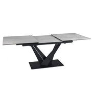 Masa extensibila DETROIT OCN-39633, alb/negru