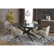 Masa extensibila HOUSTON OCN-37303, negru