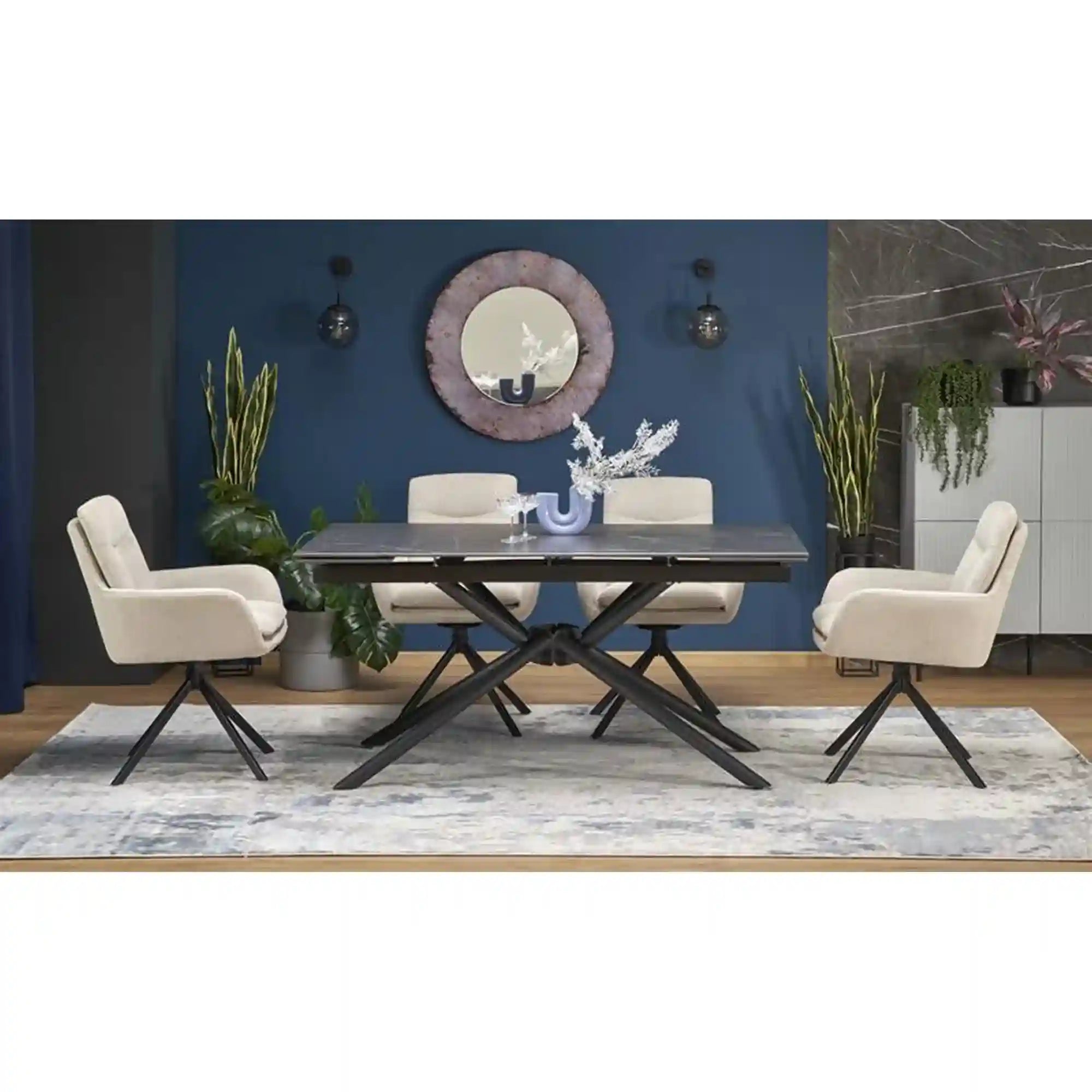 Masa extensibila HOUSTON OCN-37319, negru