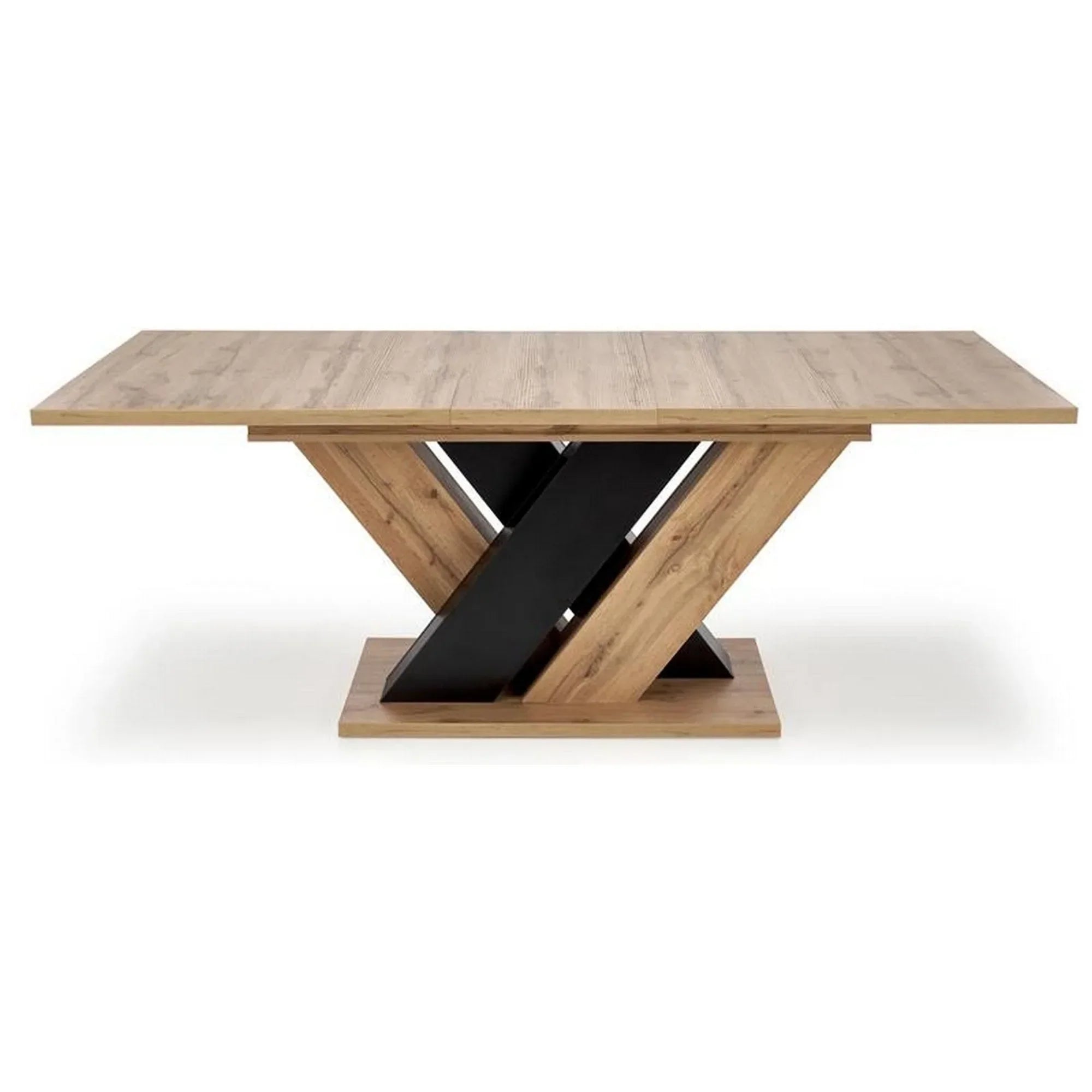 Masa extensibila HOUSTON OCN-37350, stejar wotan/negru