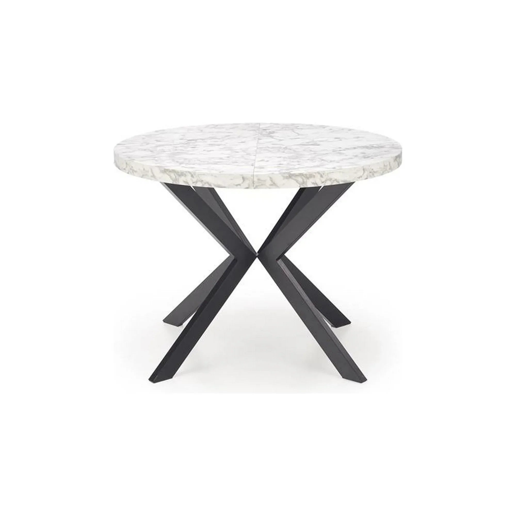 Masa extensibila HOUSTON OCN-37360, alb/negru