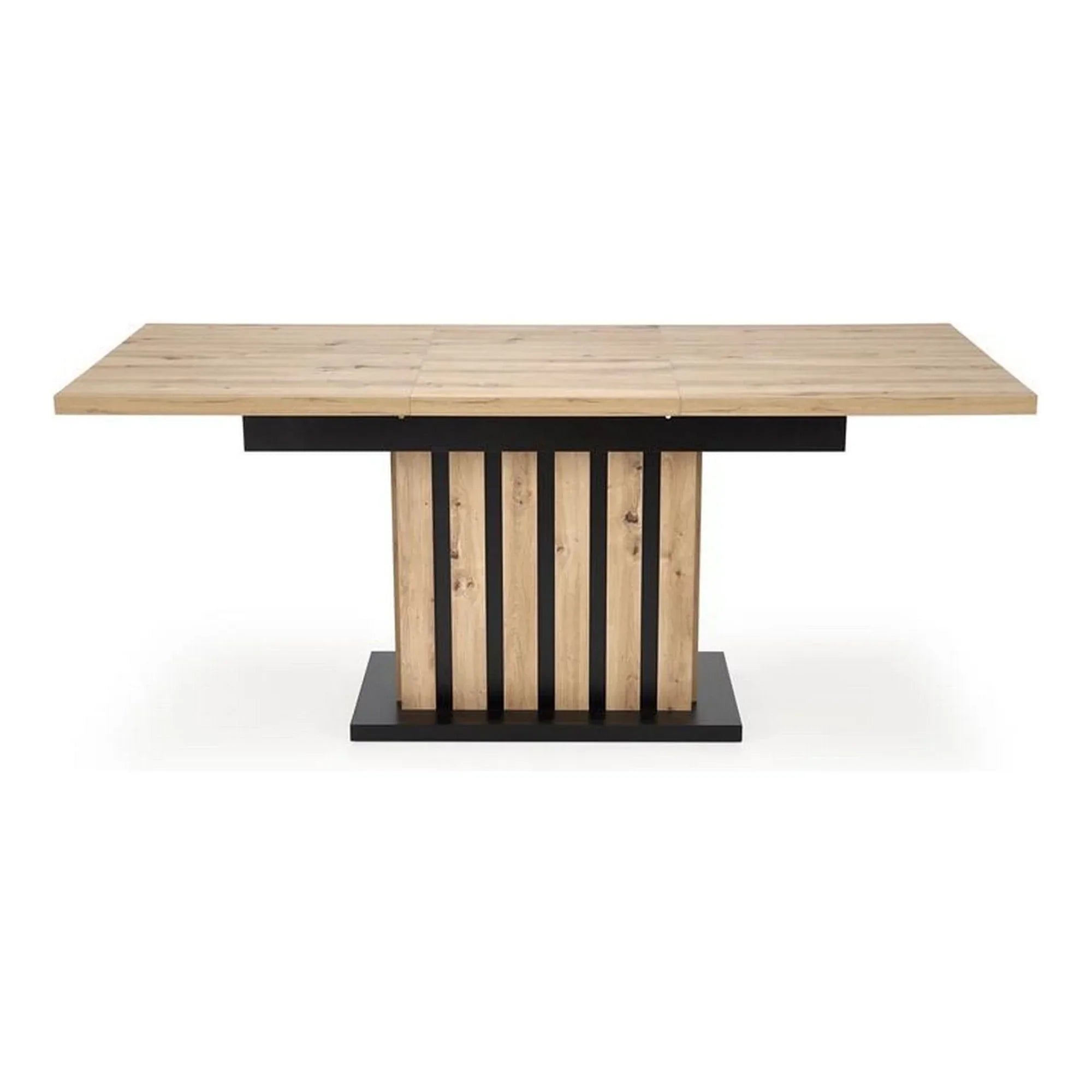 Masa extensibila HOUSTON OCN-37365, stejar/negru