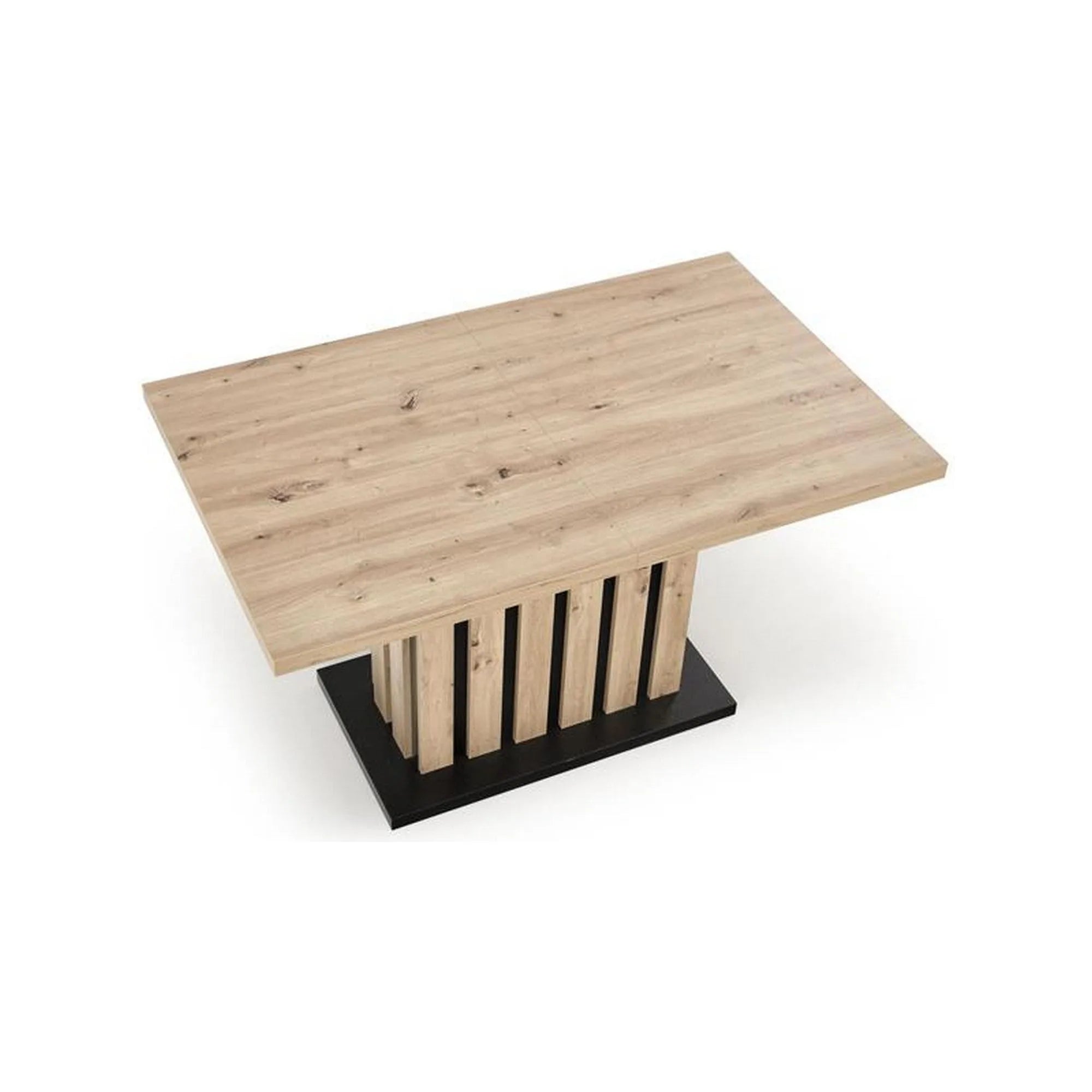 Masa extensibila HOUSTON OCN-37365, stejar/negru