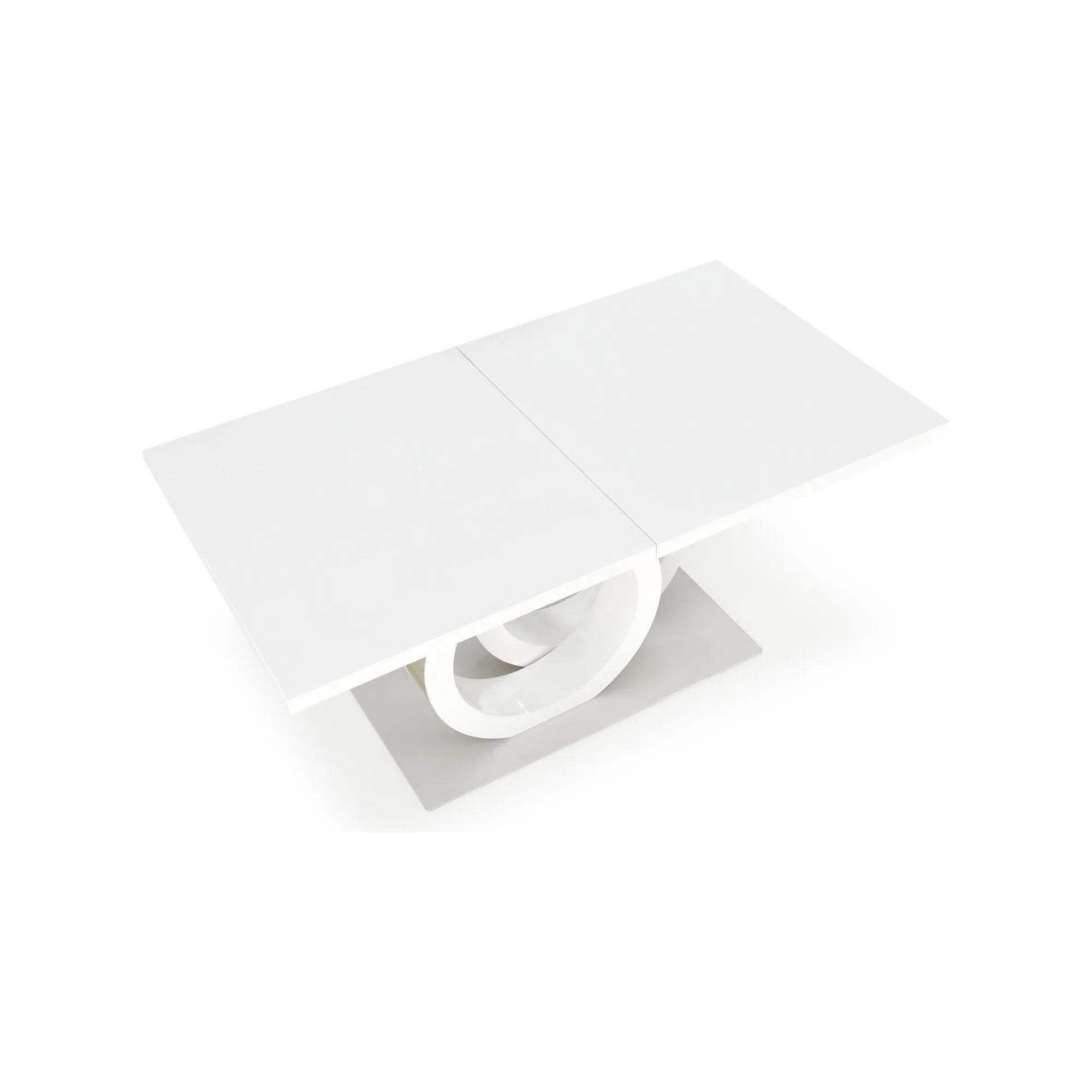 Masa extensibila HOUSTON OCN-37366, alb lucios/alb/auriu