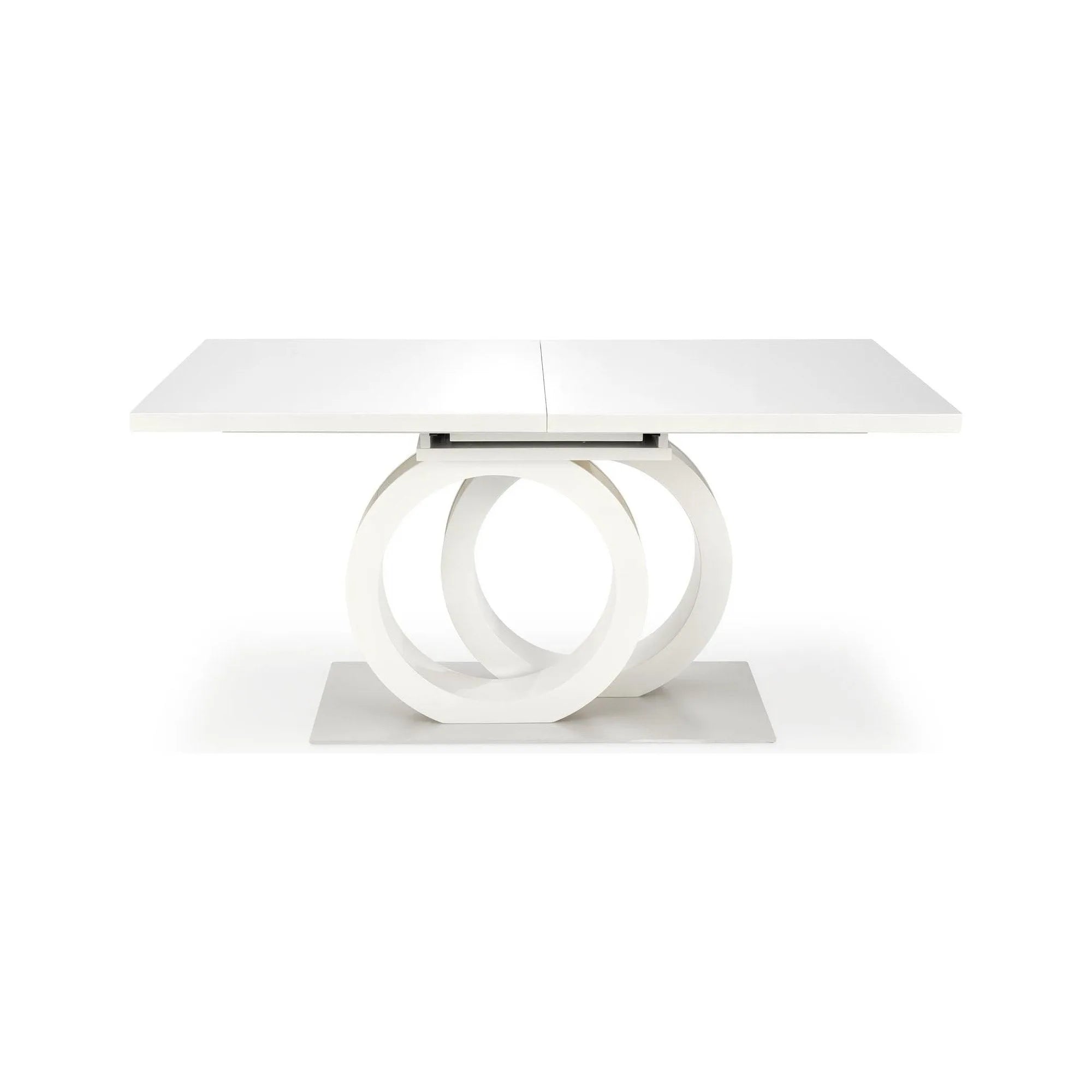 Masa extensibila HOUSTON OCN-37366, alb lucios/alb/auriu