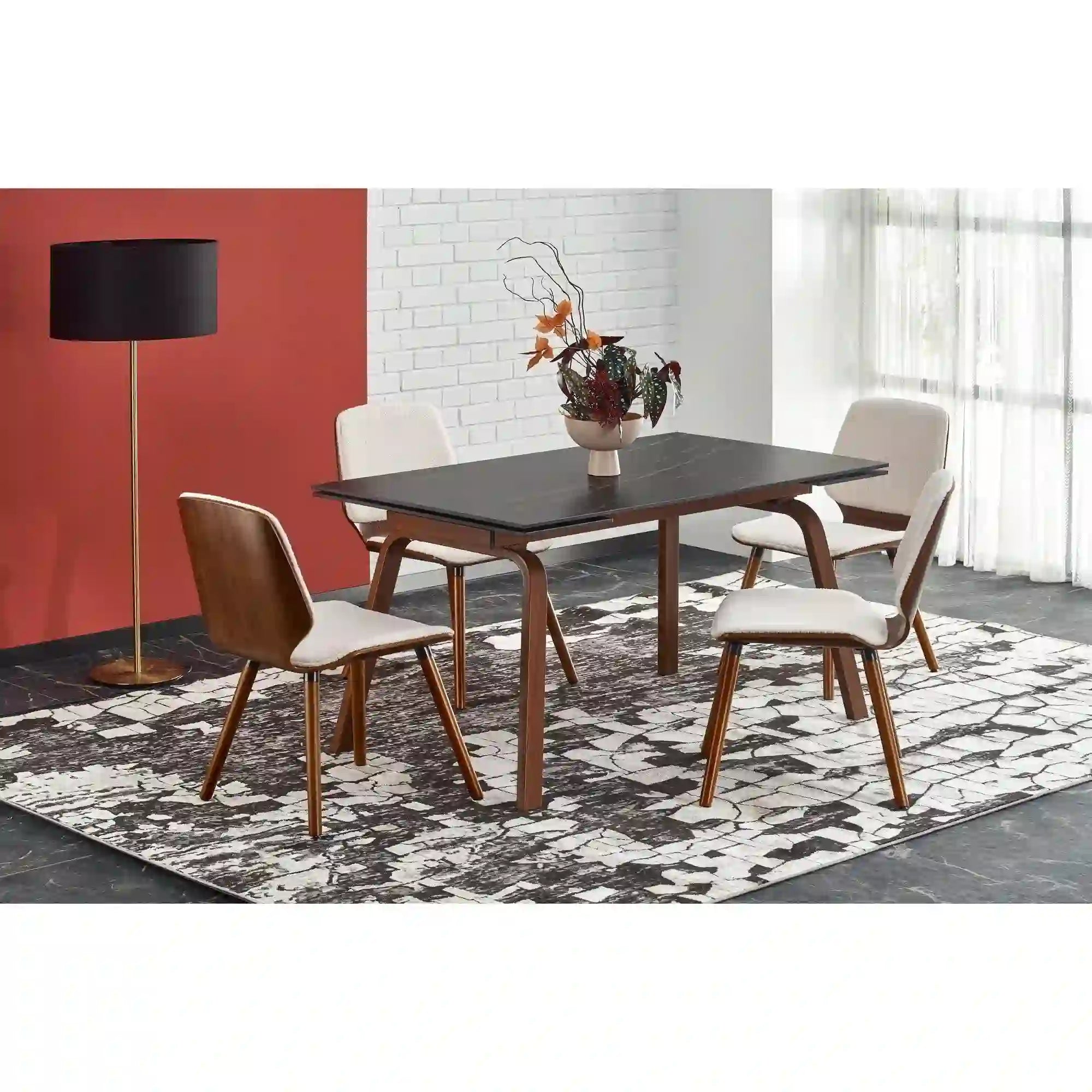 Masa extensibila HOUSTON OCN-37368, maro/nuc