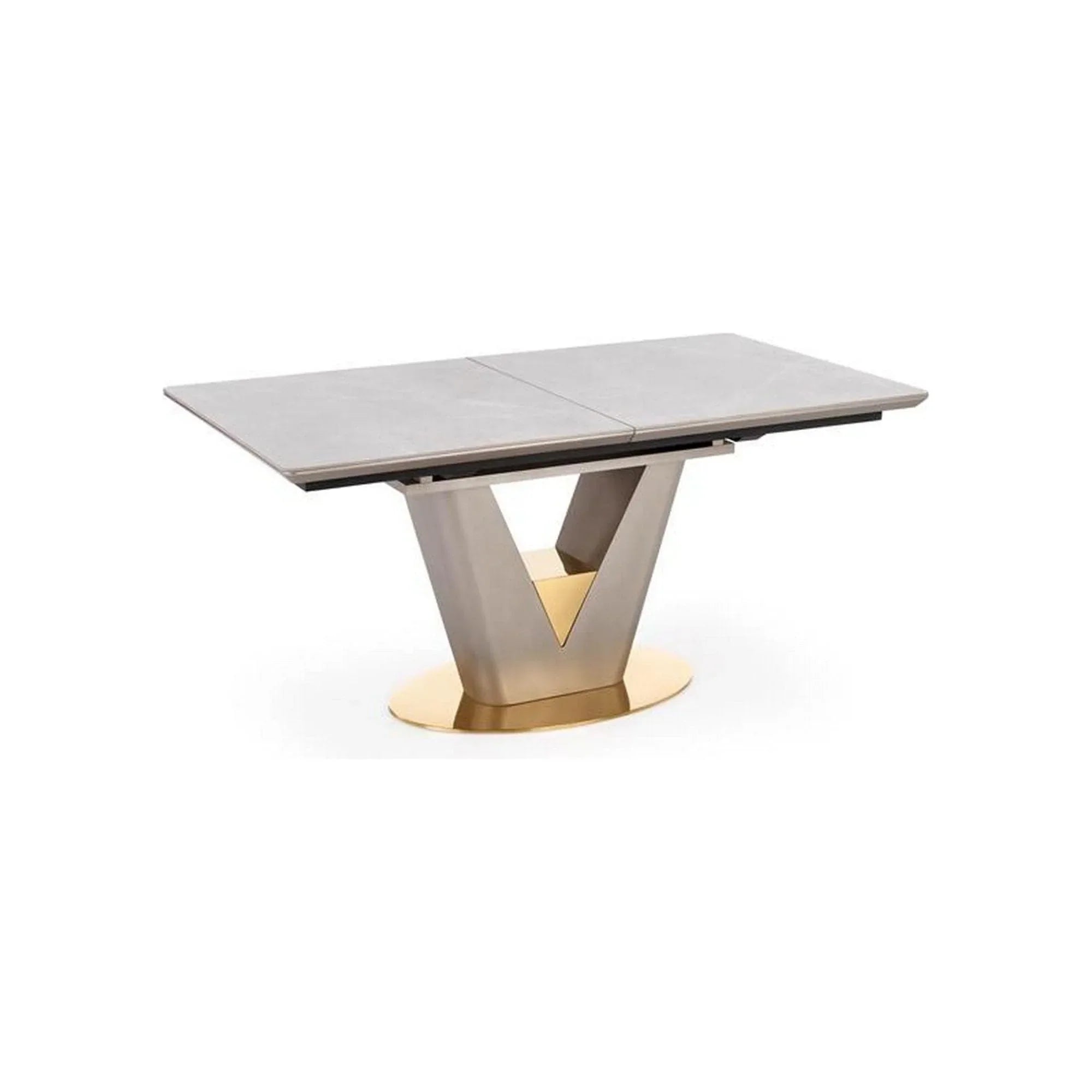 Masa extensibila HOUSTON OCN-37387, gri/auriu