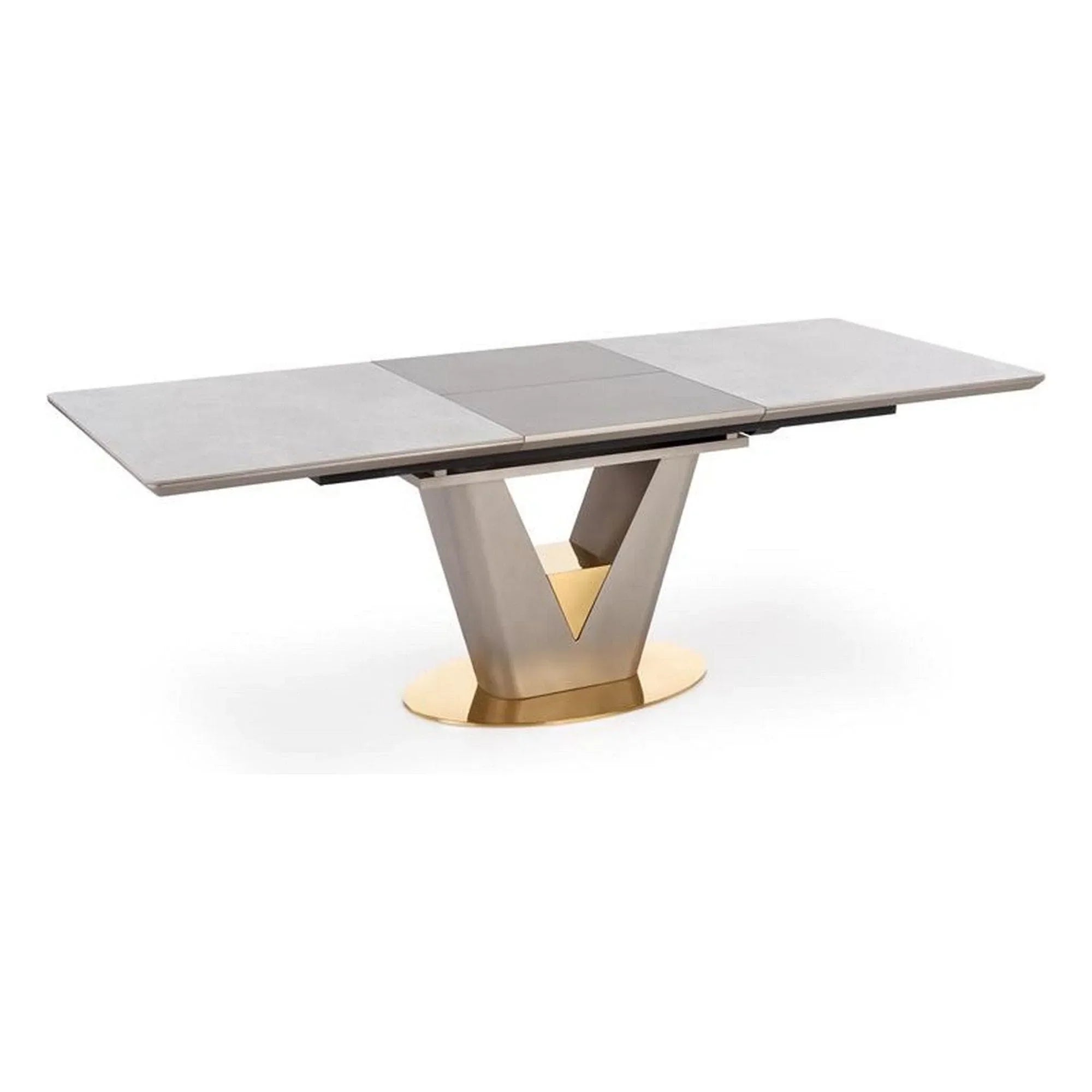 Masa extensibila HOUSTON OCN-37387, gri/auriu