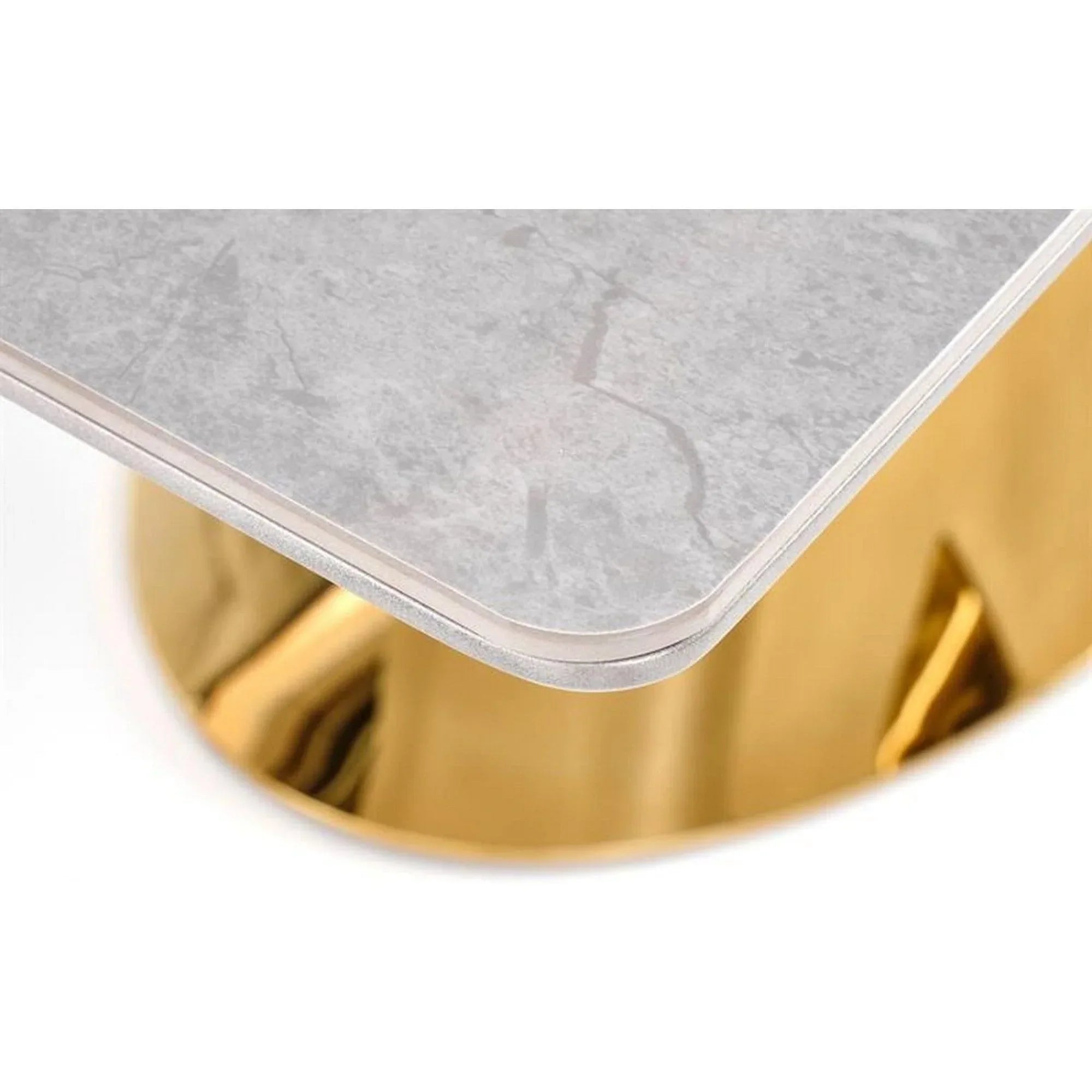 Masa extensibila HOUSTON OCN-37387, gri/auriu