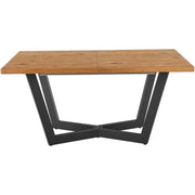 Masa extensibila HOUSTON OCN-37397, stejar/negru