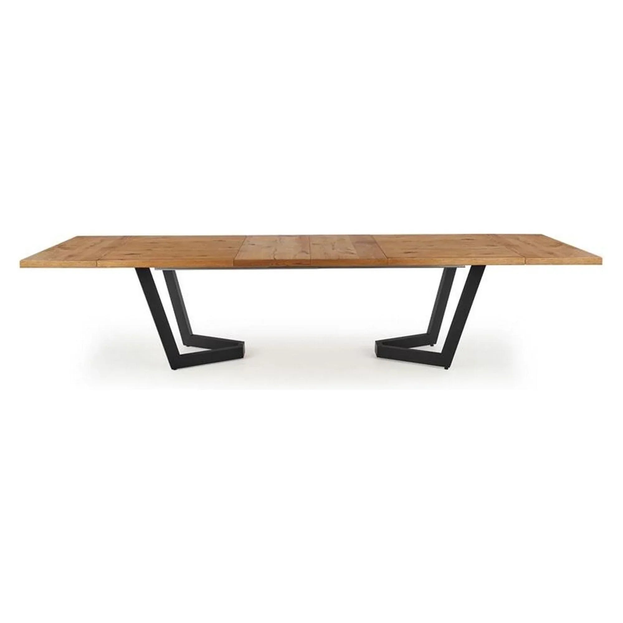 Masa extensibila HOUSTON OCN-37397, stejar/negru