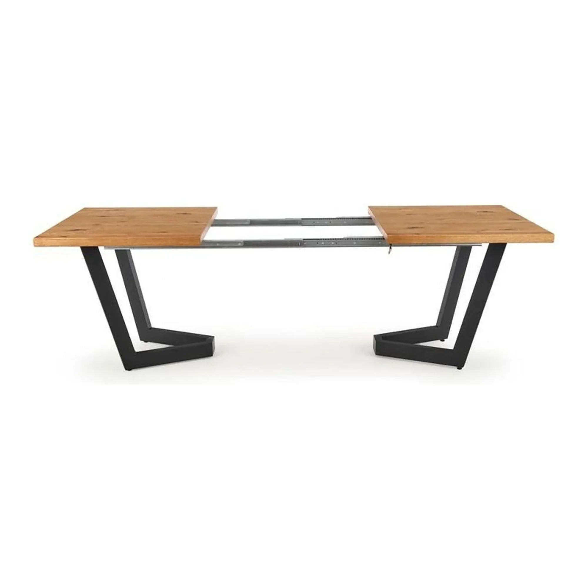 Masa extensibila HOUSTON OCN-37397, stejar/negru