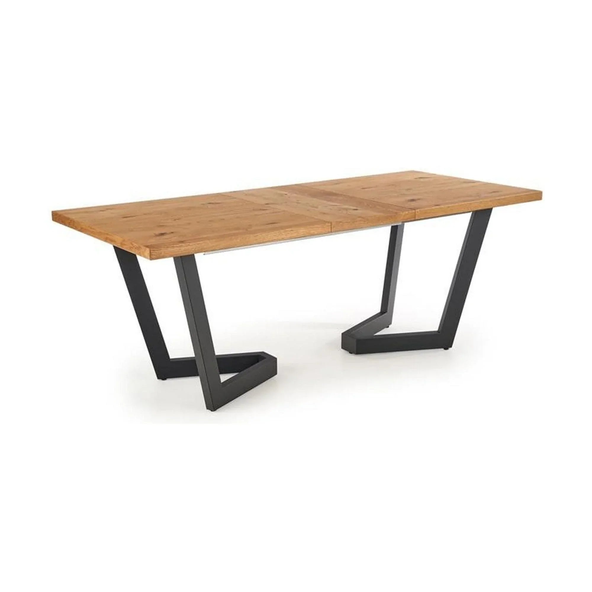 Masa extensibila HOUSTON OCN-37397, stejar/negru