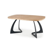 Masa extensibila HOUSTON OCN-37401, stejar/negru