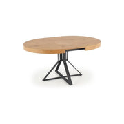 Masa extensibila HOUSTON OCN-37406, stejar/negru