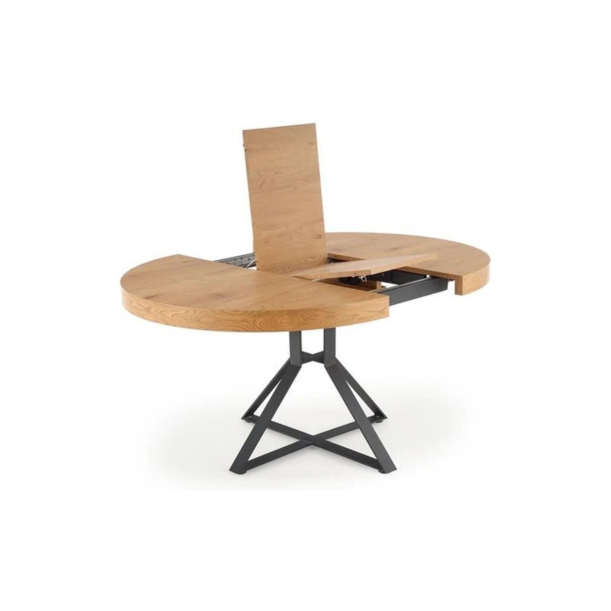 Masa extensibila HOUSTON OCN-37406, stejar/negru