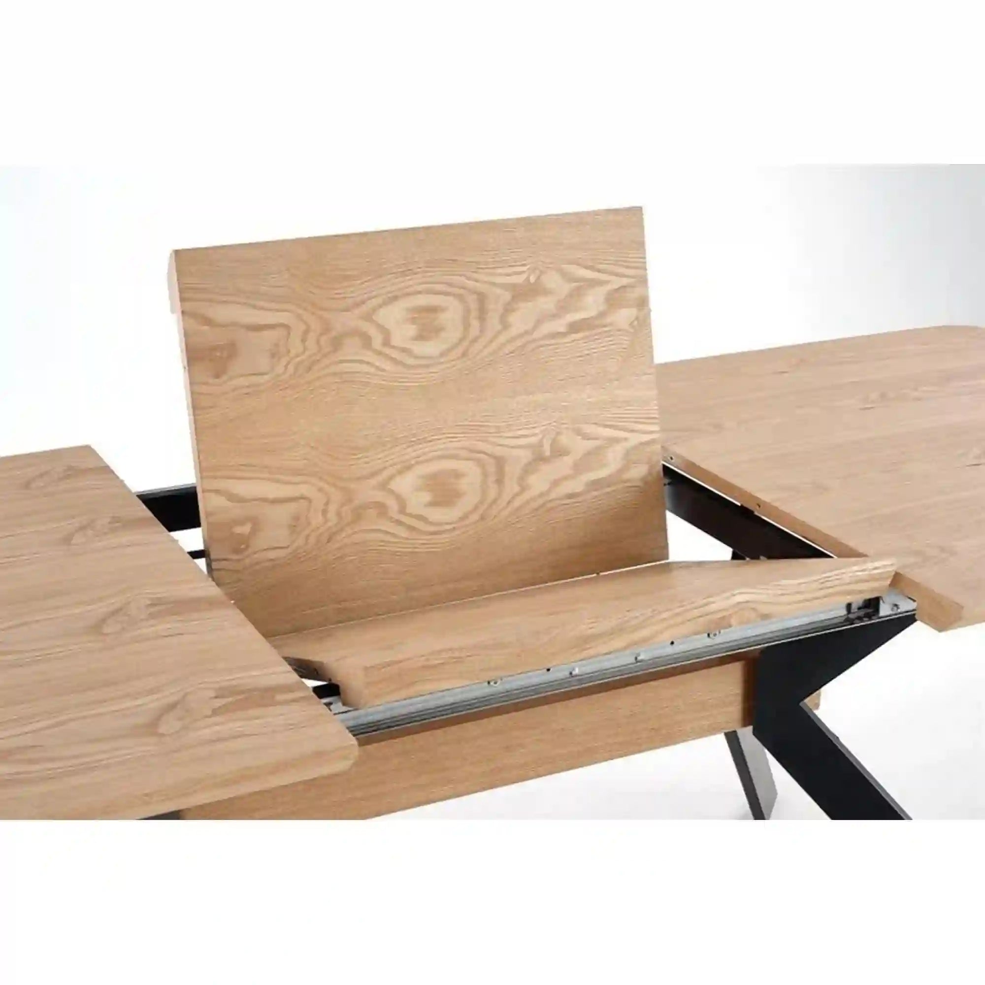 Masa extensibila HOUSTON OCN-37413, stejar sonoma/negru