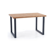 Masa extensibila HOUSTON OCN-37421, stejar/negru