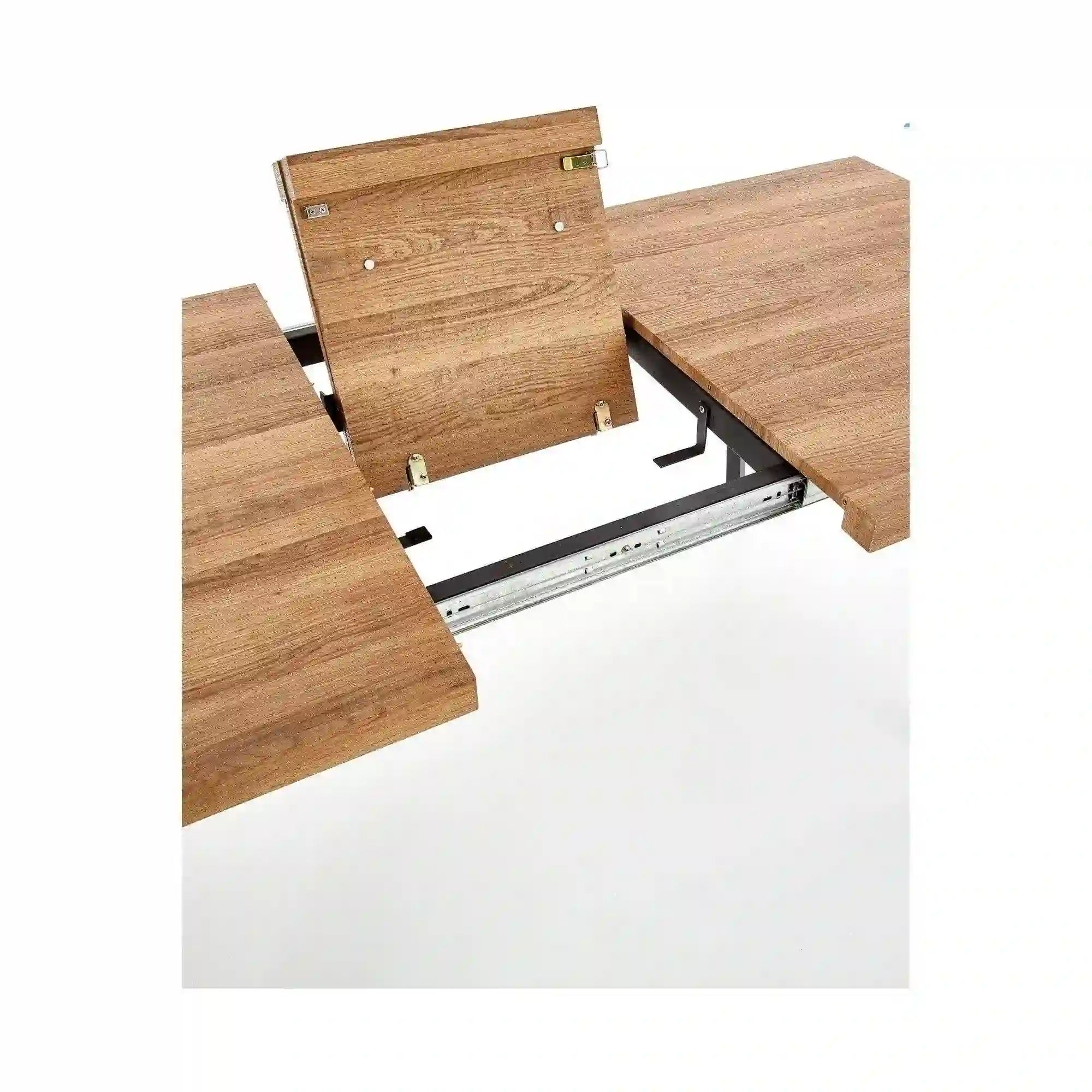 Masa extensibila HOUSTON OCN-37452, stejar/negru