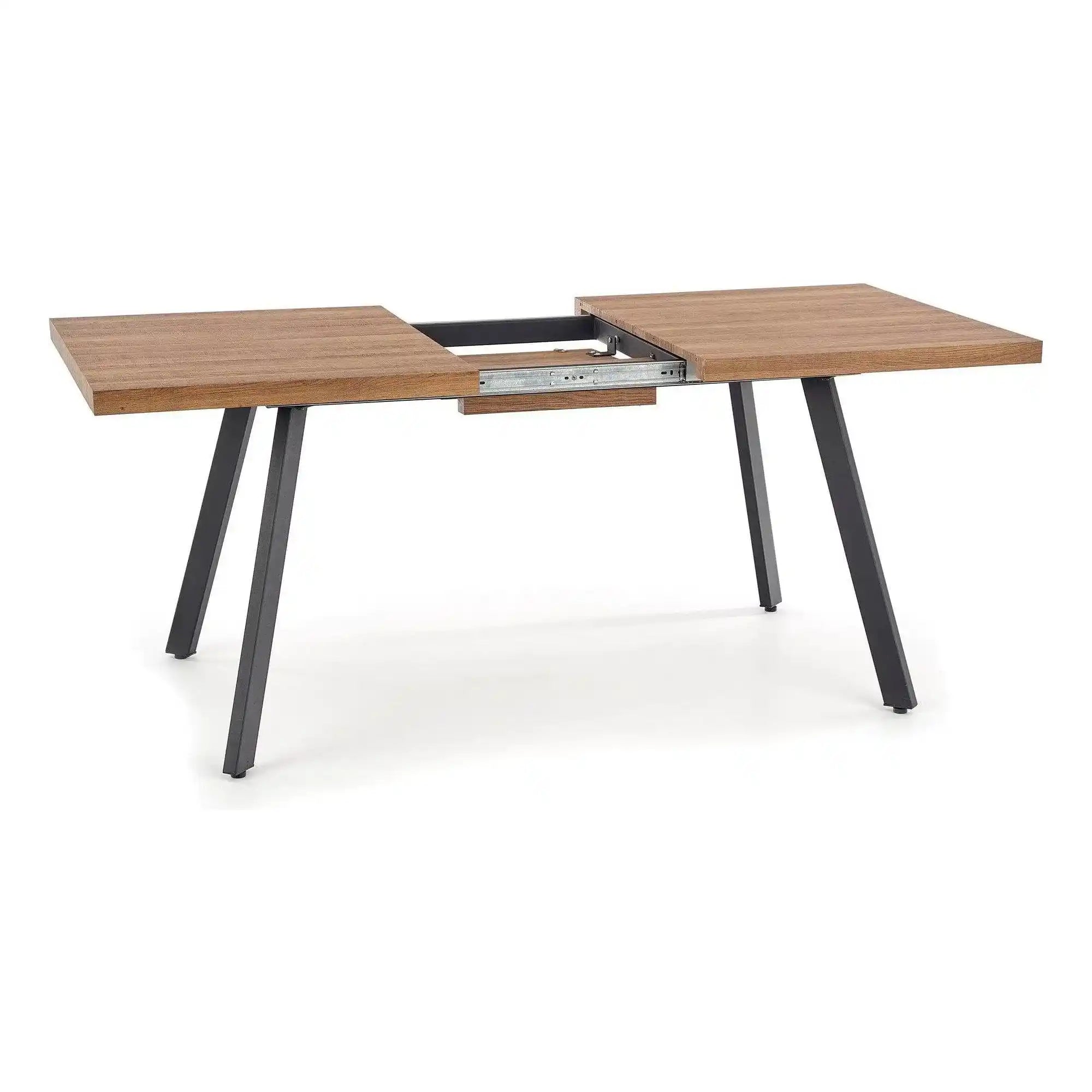 Masa extensibila HOUSTON OCN-37452, stejar/negru