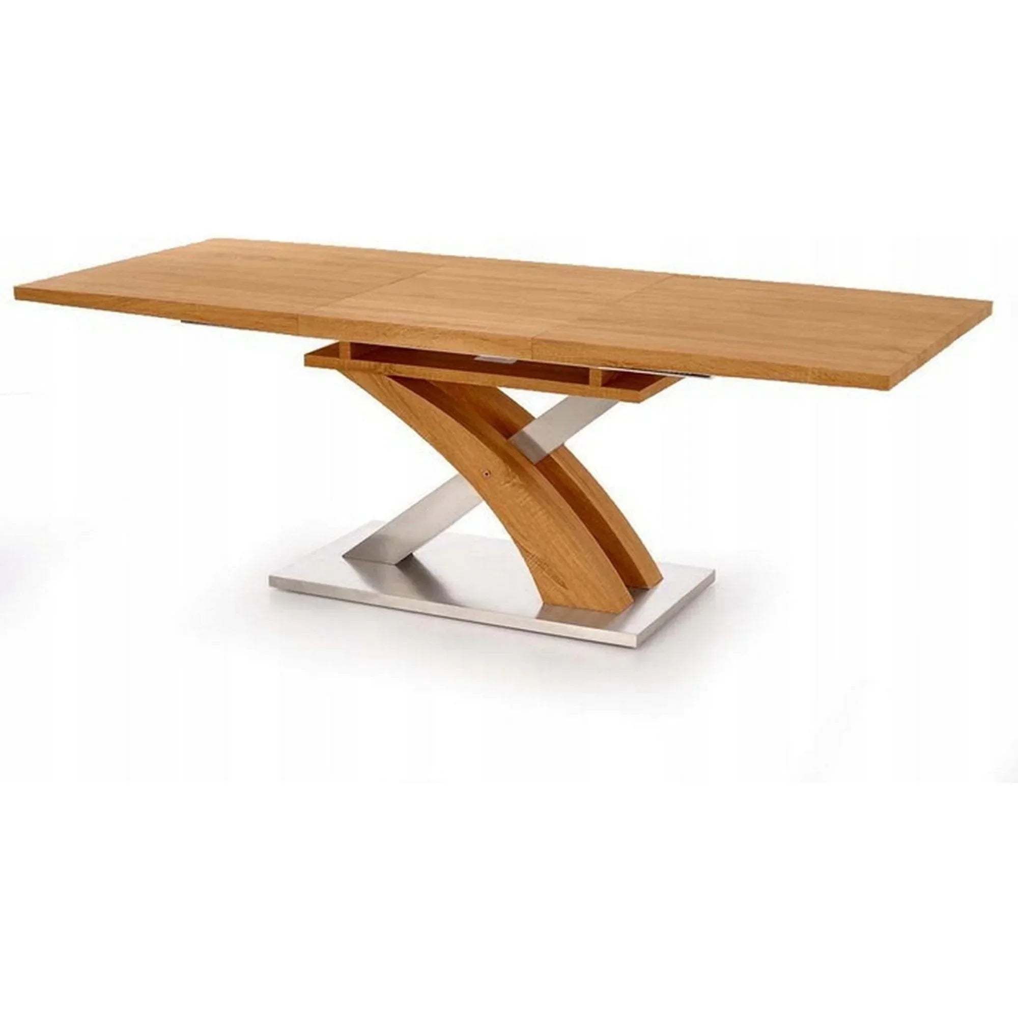 Masa extensibila HOUSTON OCN-37455, stejar/crom