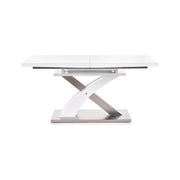 Masa extensibila HOUSTON OCN-37457, alb/crom