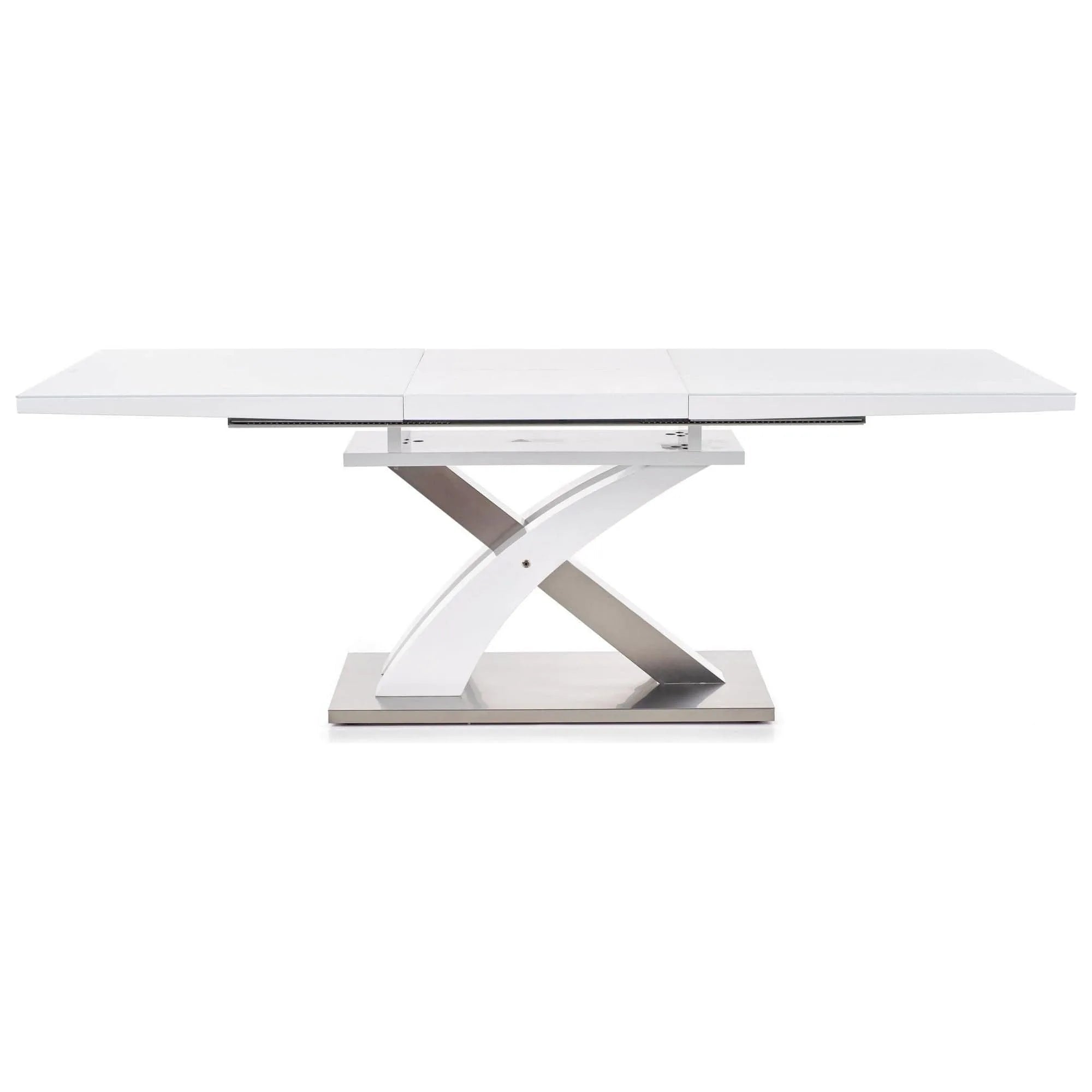 Masa extensibila HOUSTON OCN-37457, alb/crom