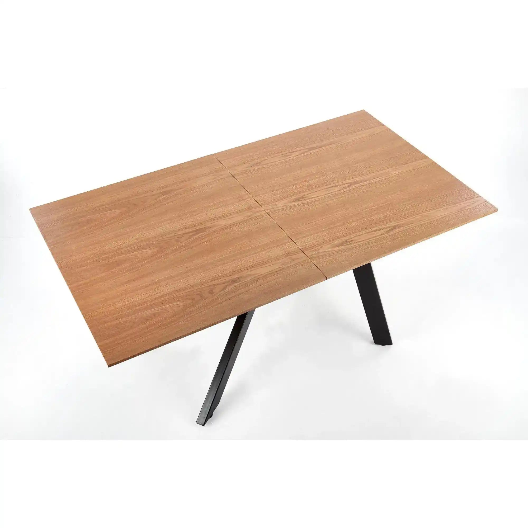 Masa extensibila HOUSTON OCN-37474, stejar auriu/negru