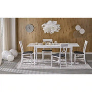 Masa extensibila HOUSTON OCN-37512, alb